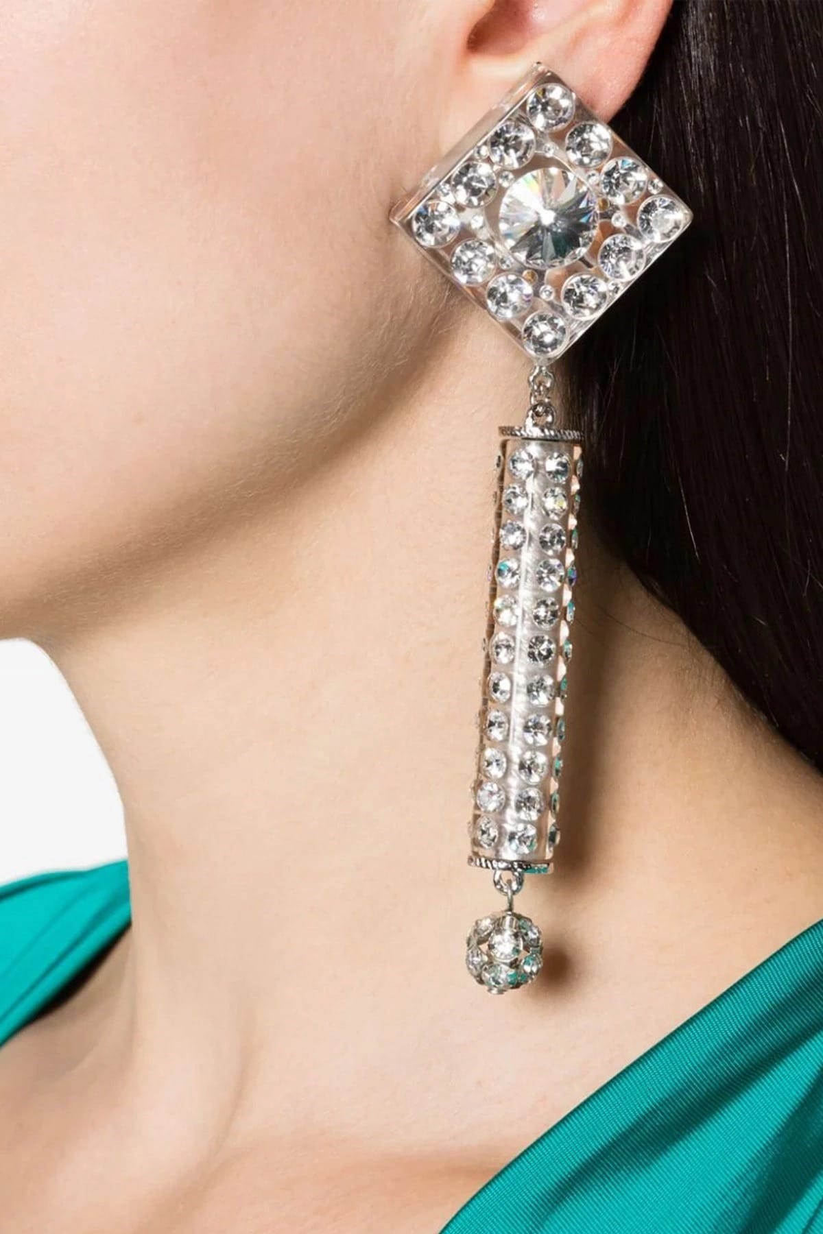 Alessandra Rich Boucles d'oreilles à clip en cristal Alessandra Rich - alternate view