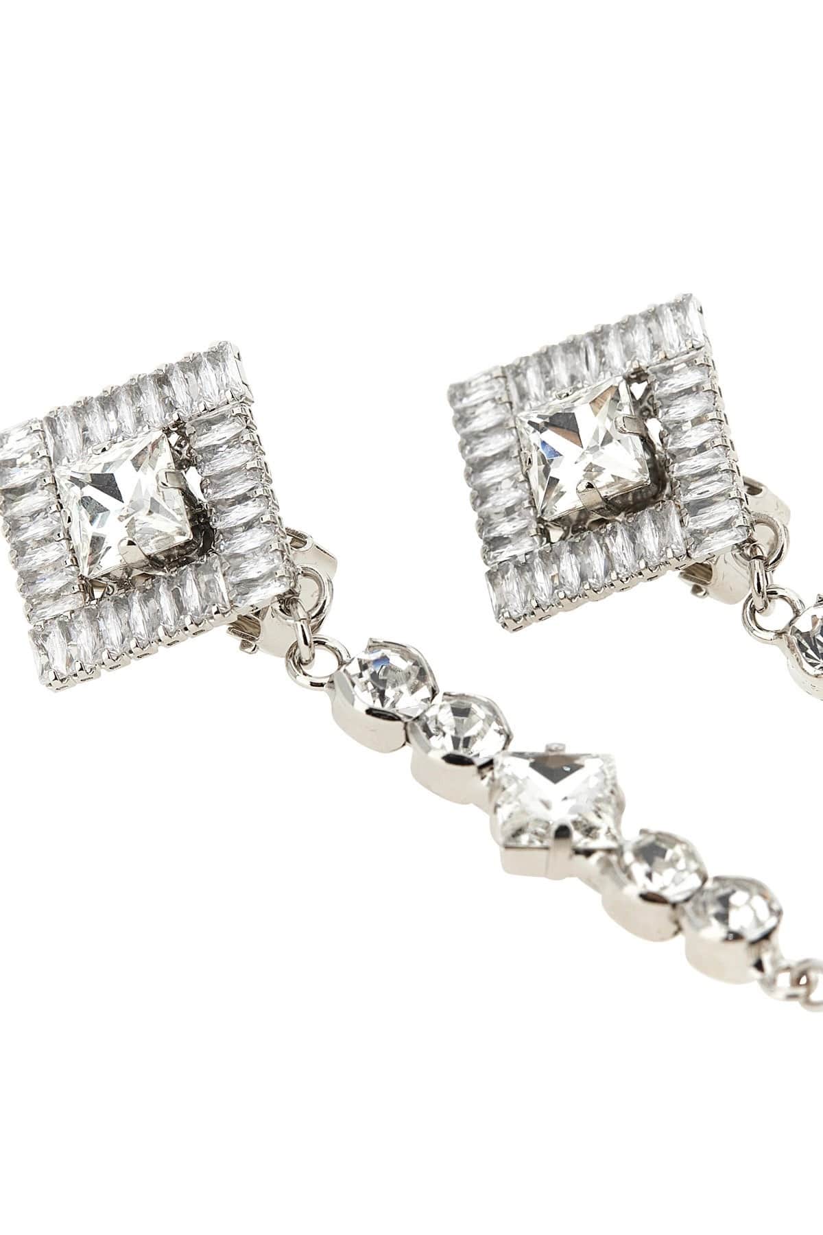 Alessandra Rich Alessandra Rich Crystal Pearl Pendant Earrings