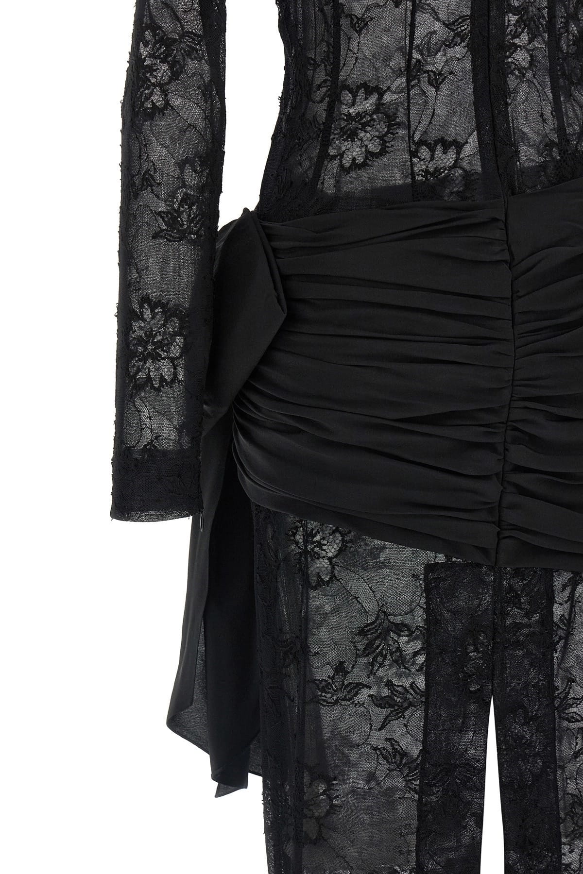 Alessandra Rich Alessandra Rich Lace Bustier Dress