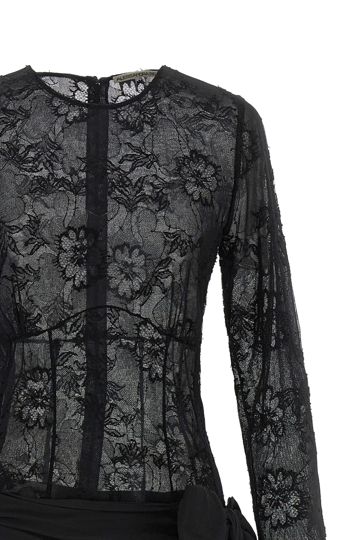 Alessandra Rich Alessandra Rich Lace Bustier Dress