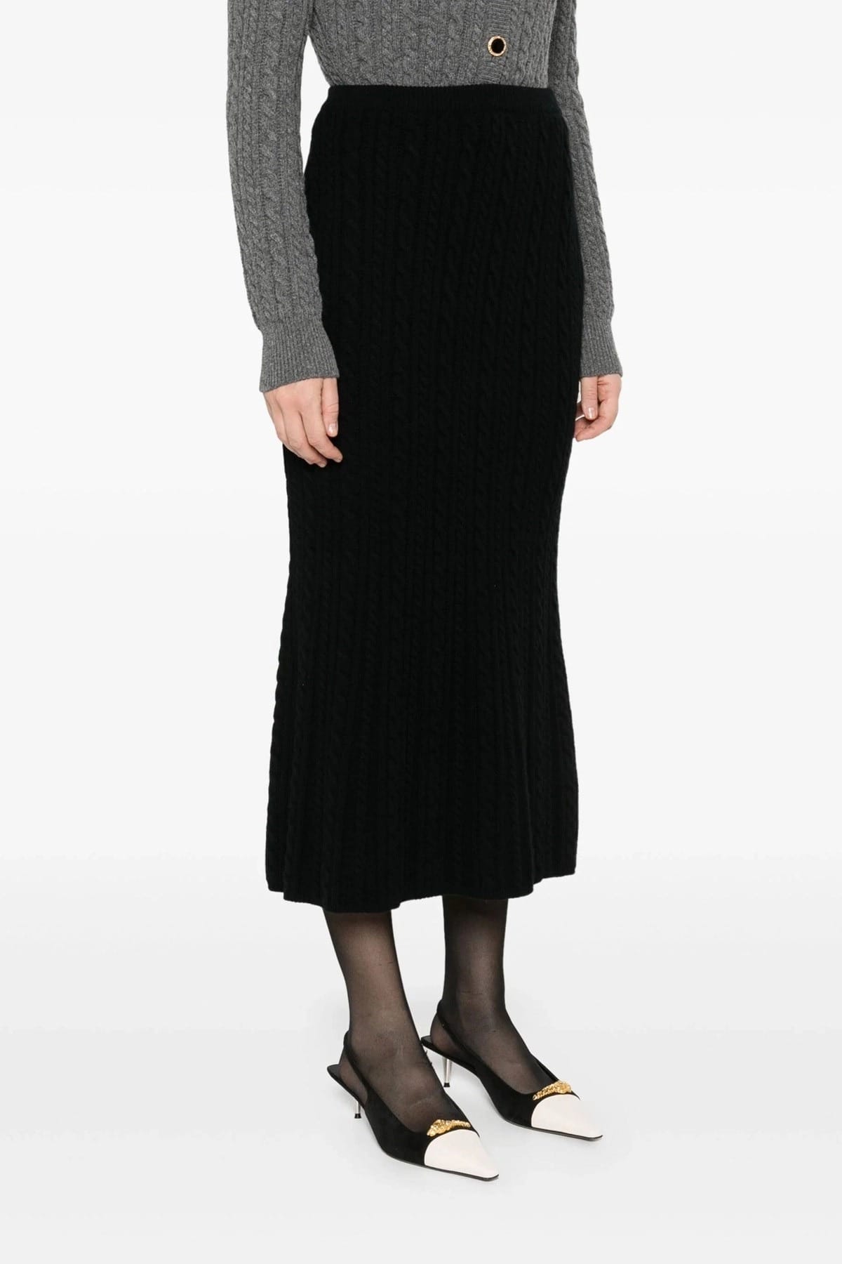 Alessandra Rich Alessandra Rich Maxi Wool Skirt