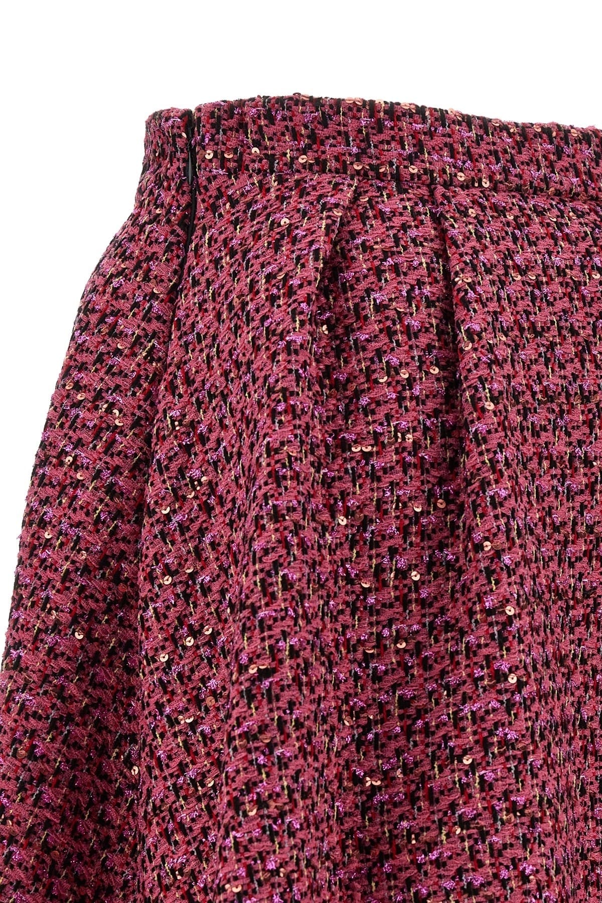 Alessandra Rich Alessandra Rich Pink Tweed Full Skirt