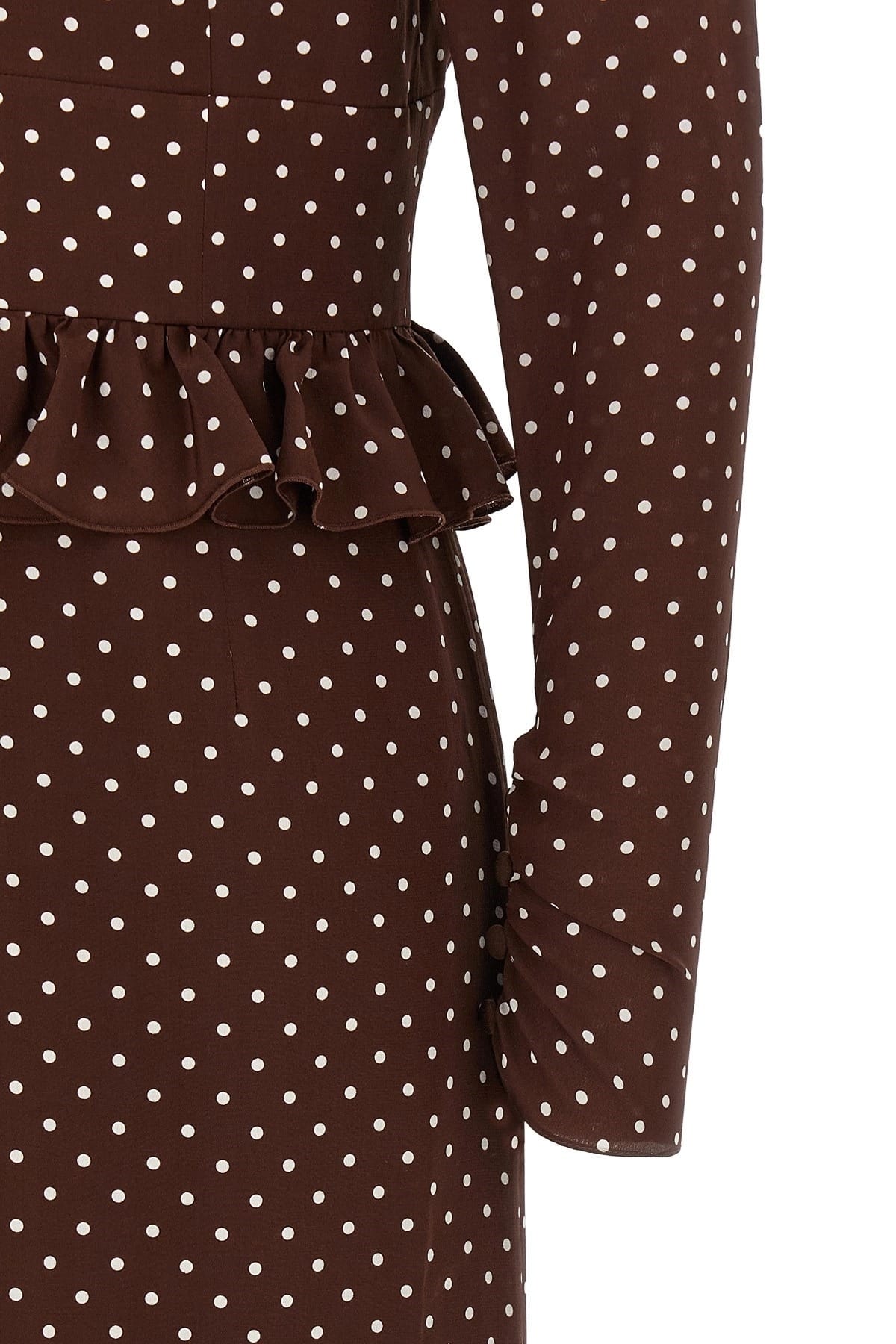 Alessandra Rich Alessandra Rich Polka Dot Midi Dress