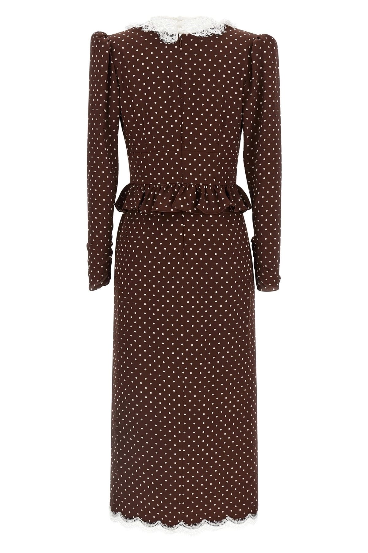 Alessandra Rich Alessandra Rich Polka Dot Midi Dress