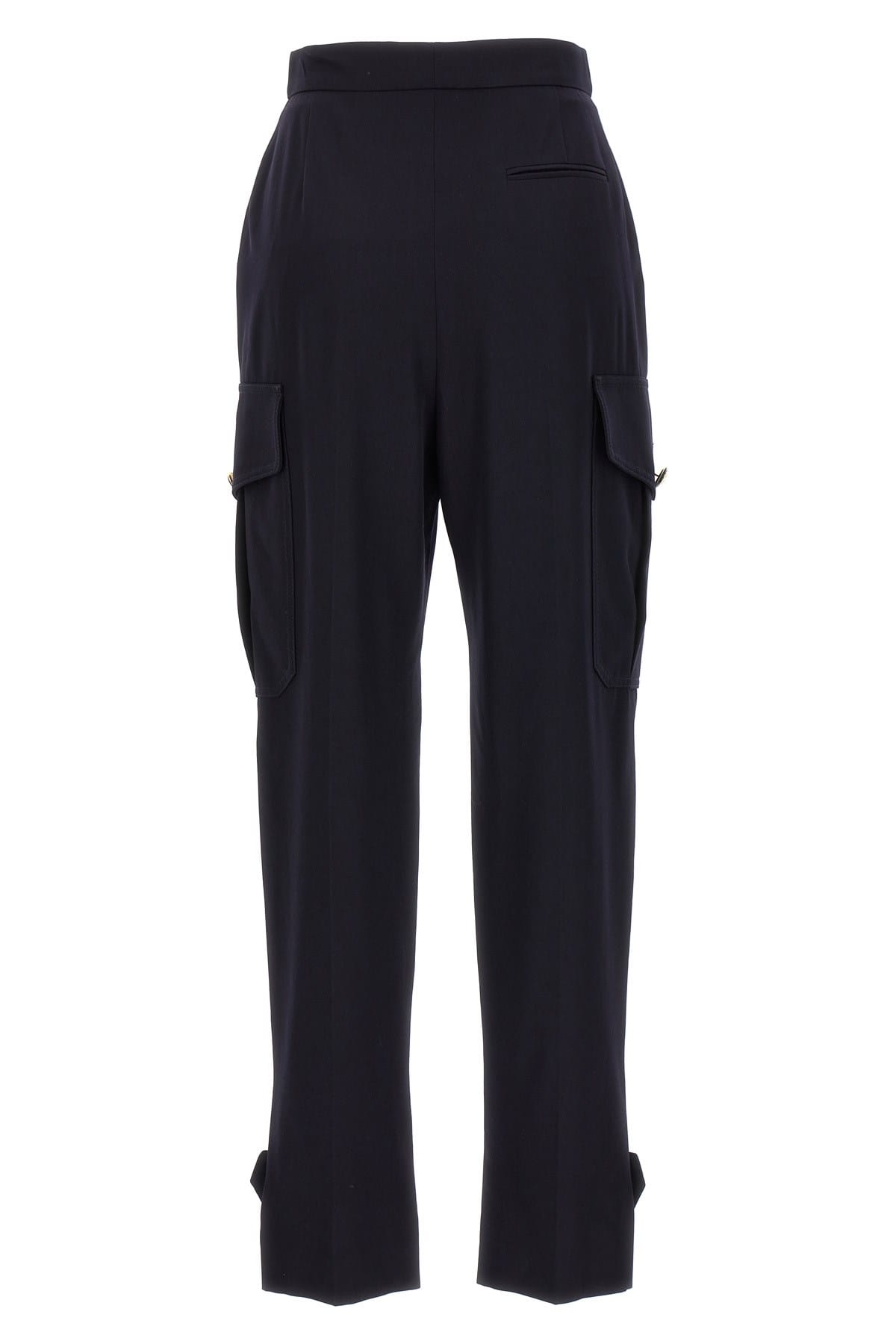 Alexander McQueen Alexander McQueen Blue Wool Blend Cargo Pants