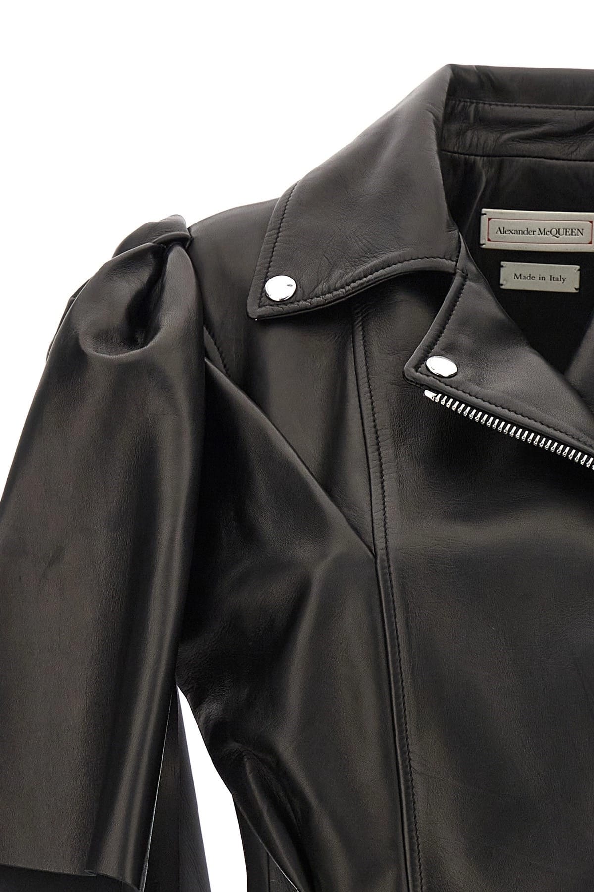 Alexander McQueen Alexander McQueen Bow Knot Leather Biker Vest
