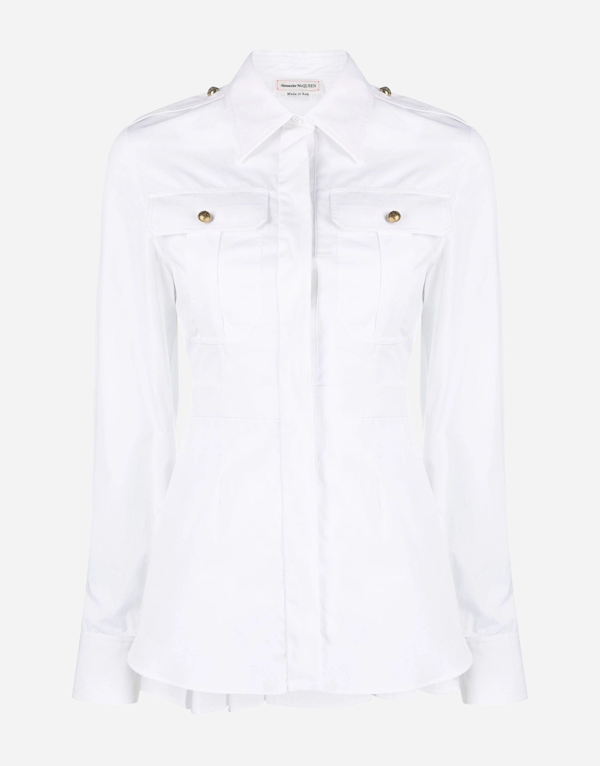 Alexander Mcqueen Box-Pleat Cotton Shirt