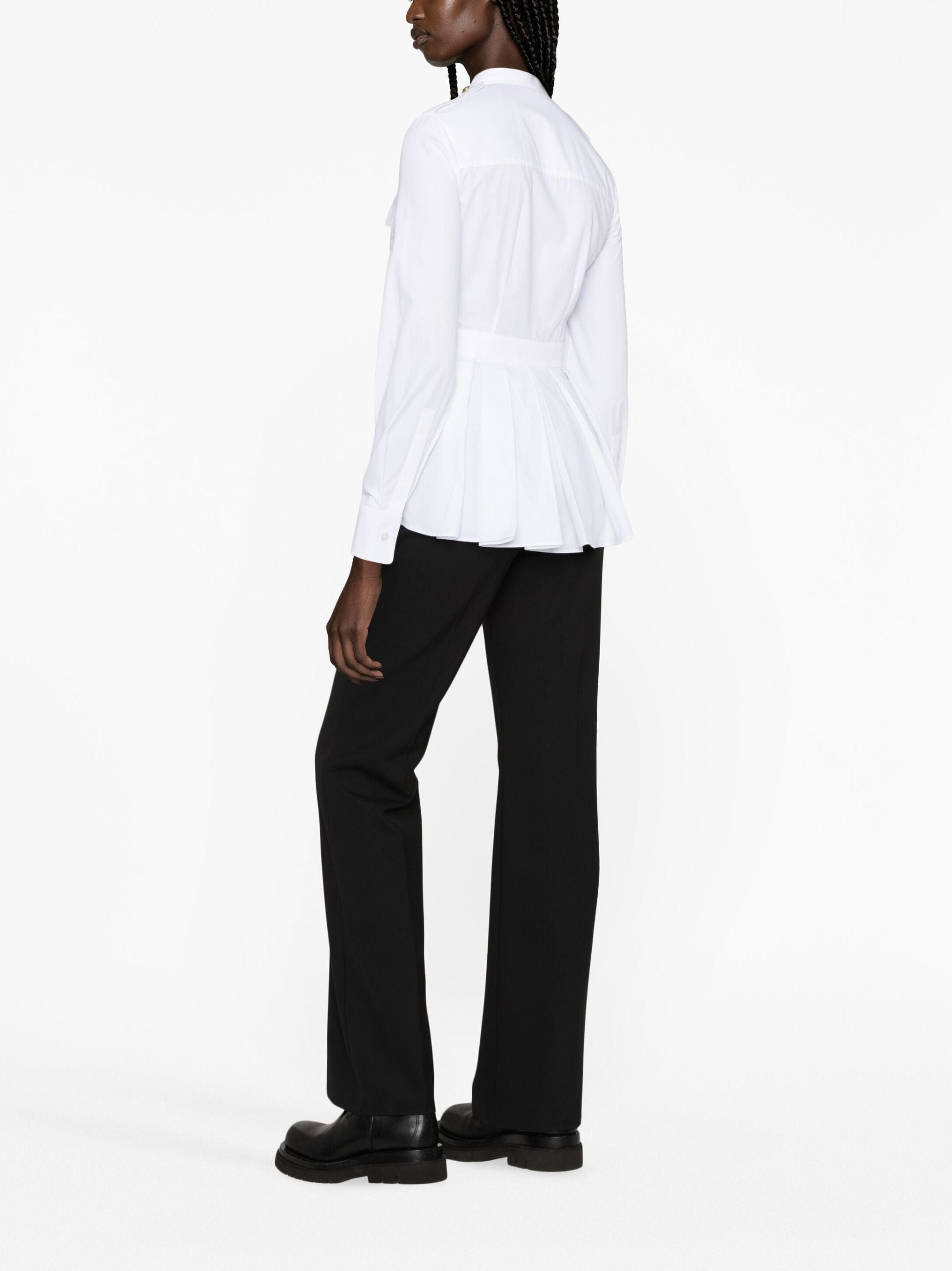 Alexander Mcqueen Box-Pleat Cotton Shirt