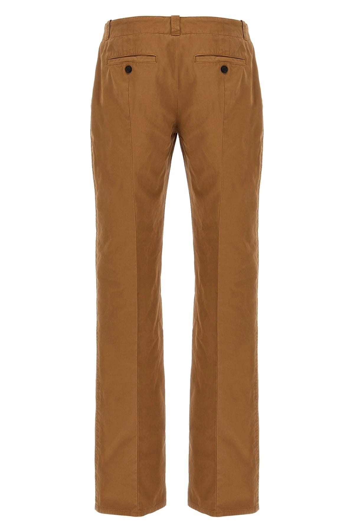 Alexander McQueen Chinos de Algodão Orgânico Marrom - alternate view