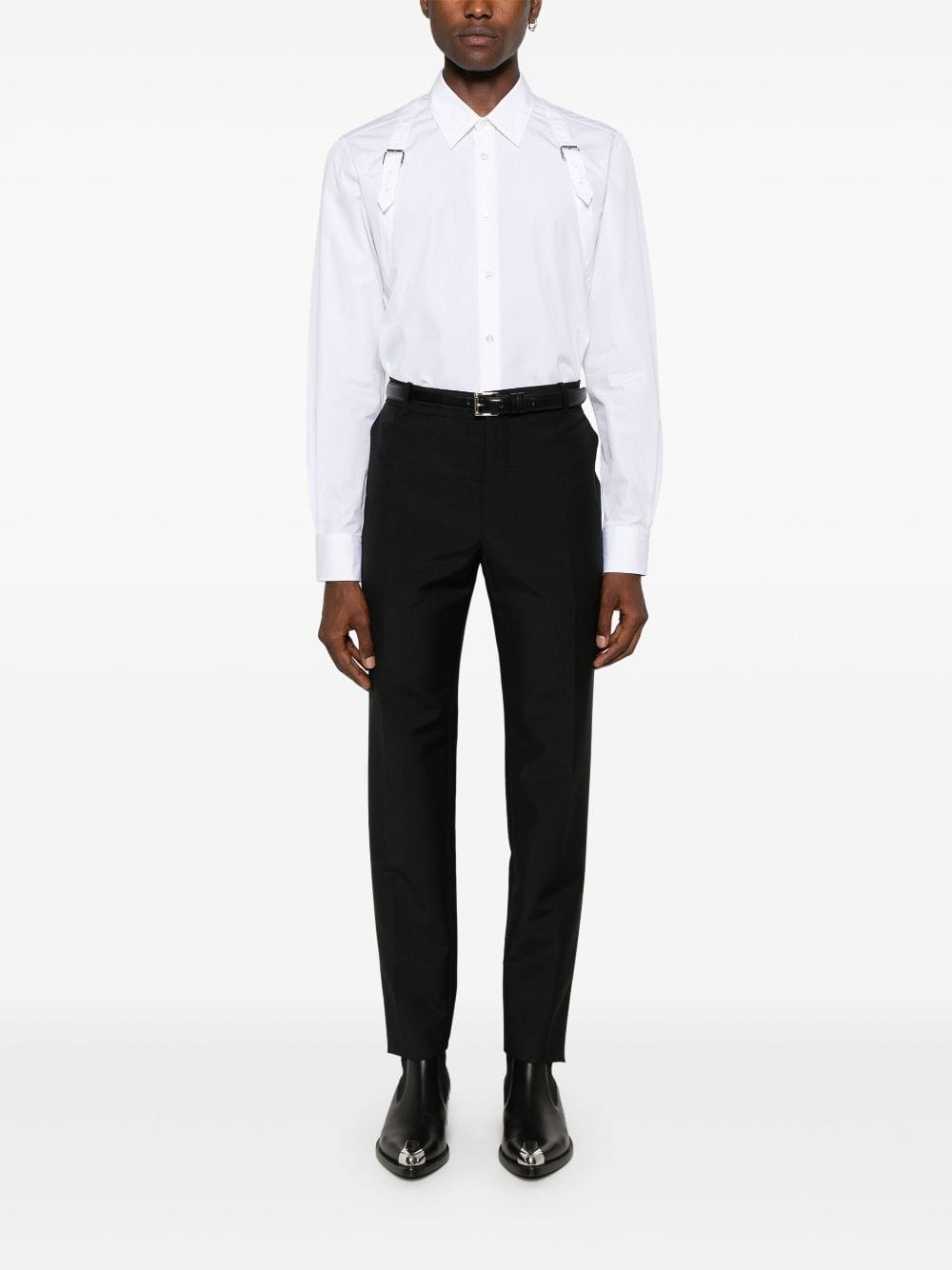 Alexander Mcqueen Buckle-Detail Cotton Shirt