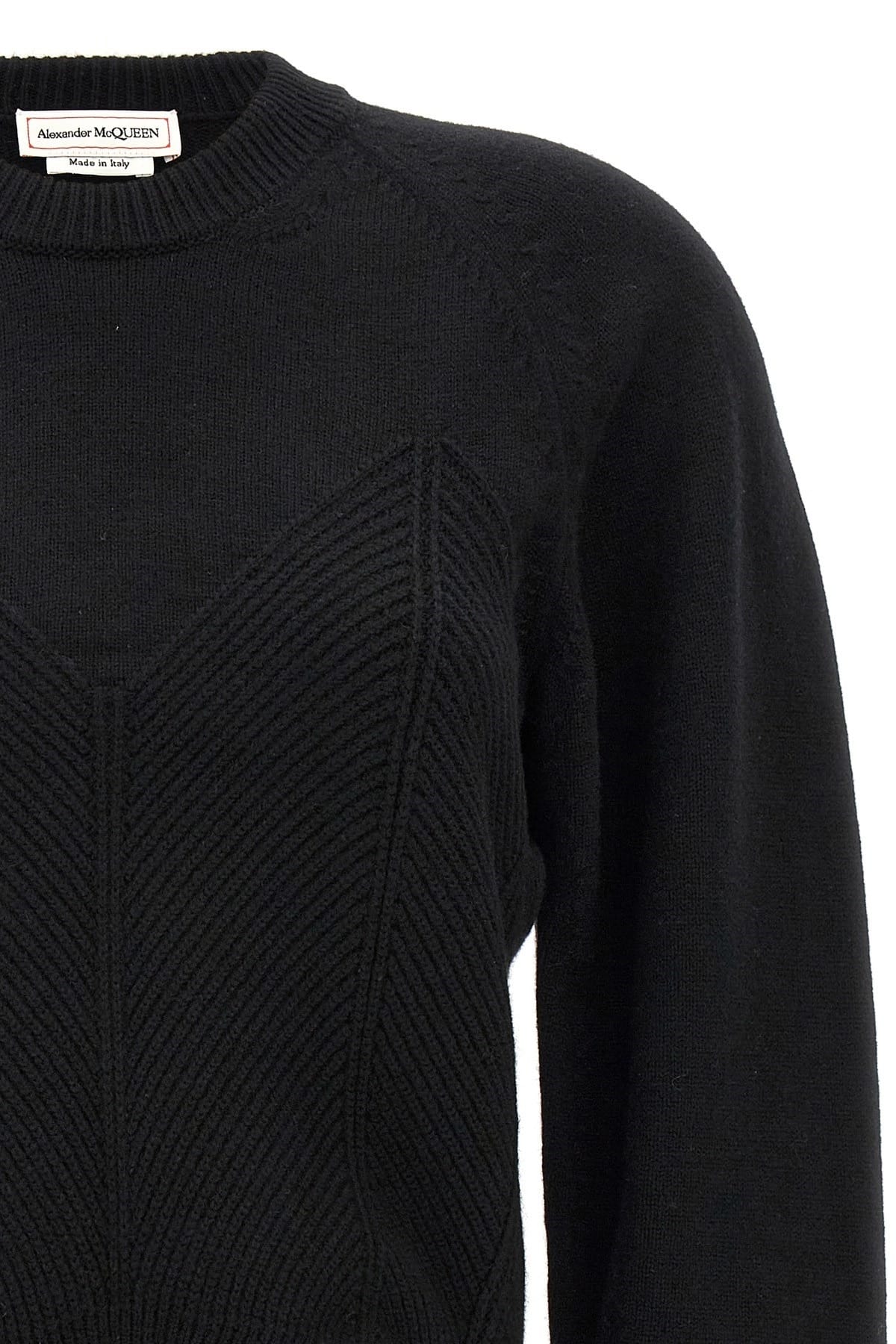Alexander McQueen Alexander McQueen Chevron Corset Sweater