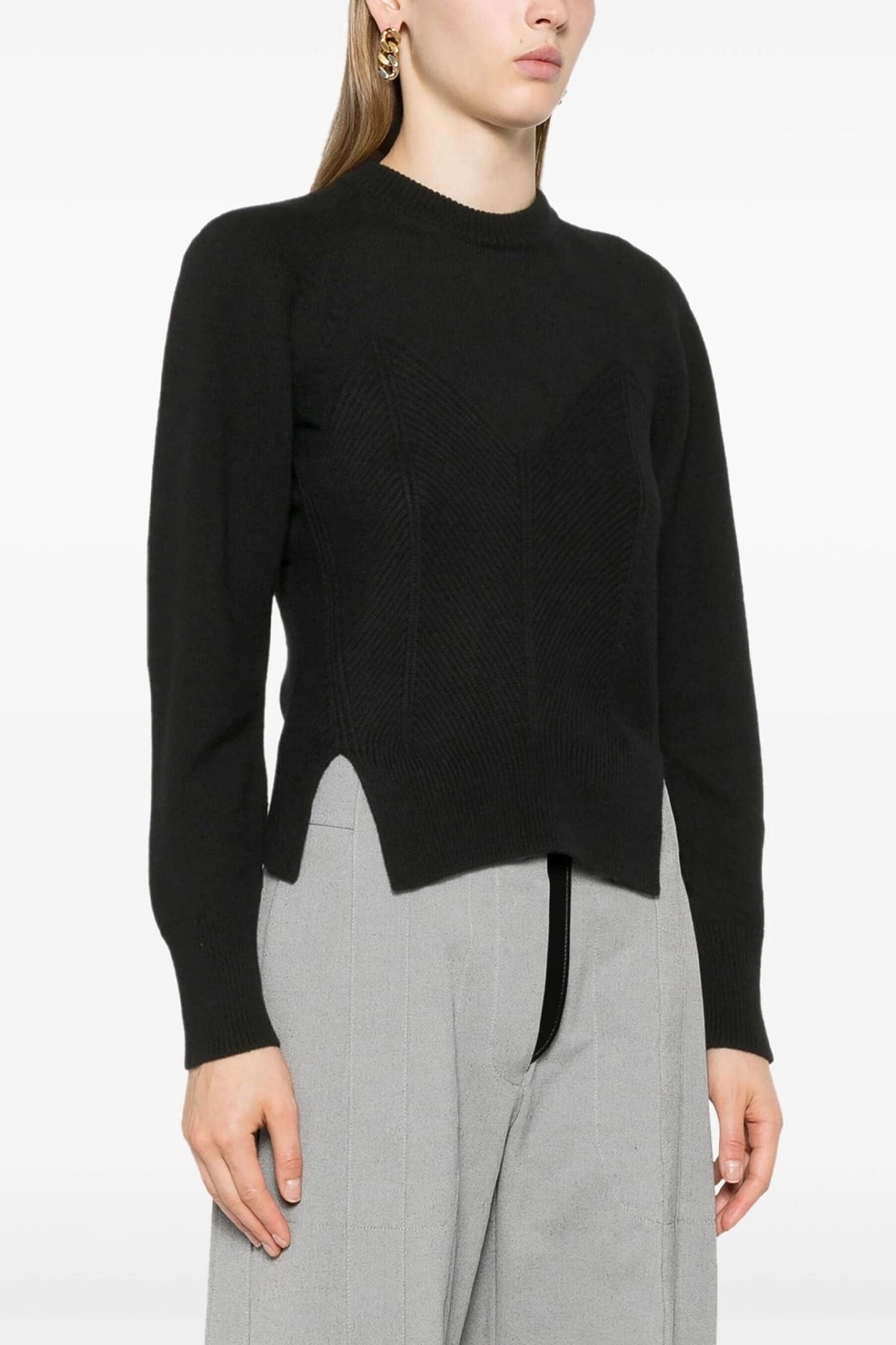 Alexander McQueen Alexander McQueen Chevron Corset Sweater