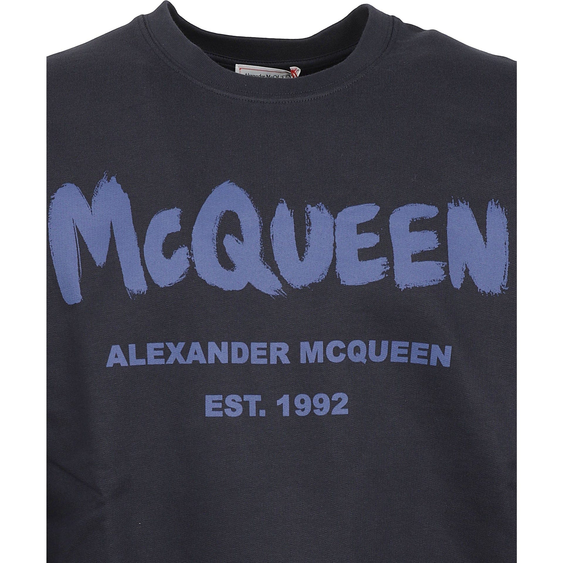 Alexander McQueen Cotton Logo Crewneck Sweatshirt