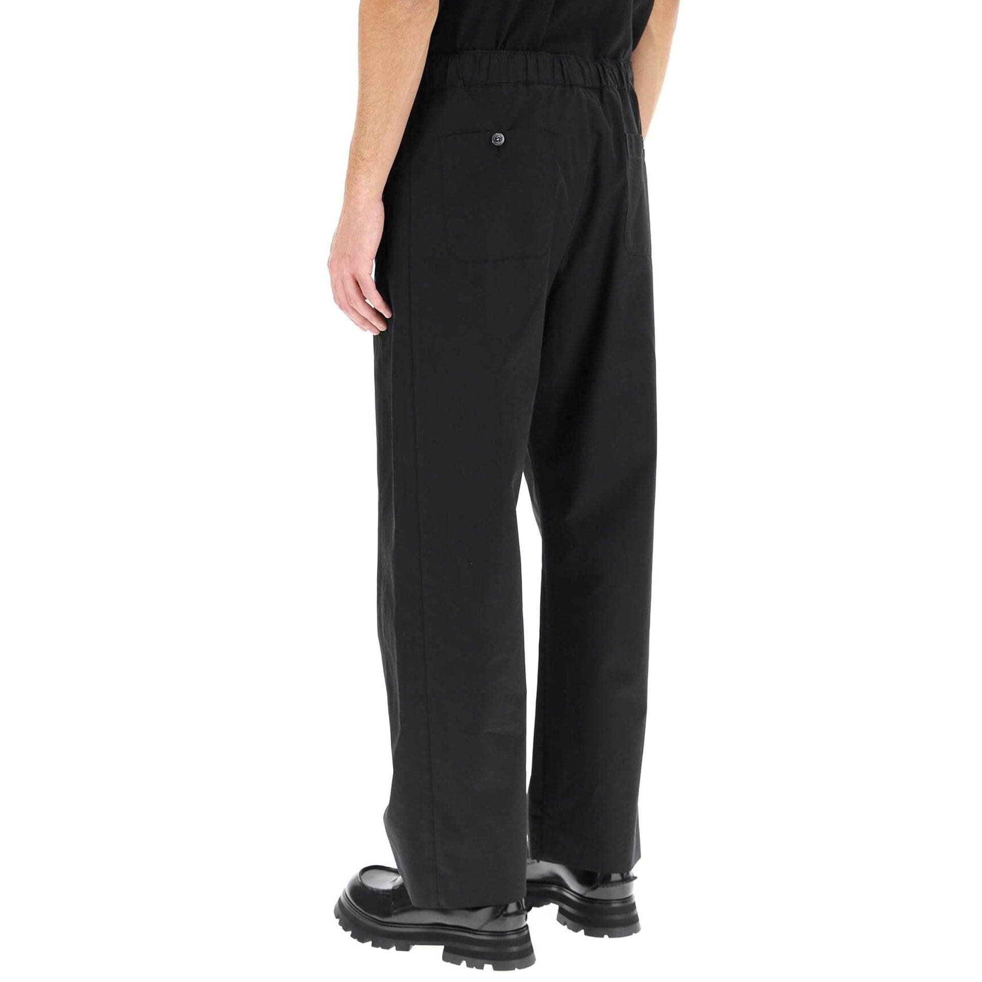 Alexander McQueen Cotton Trousers With Elastic Waist
