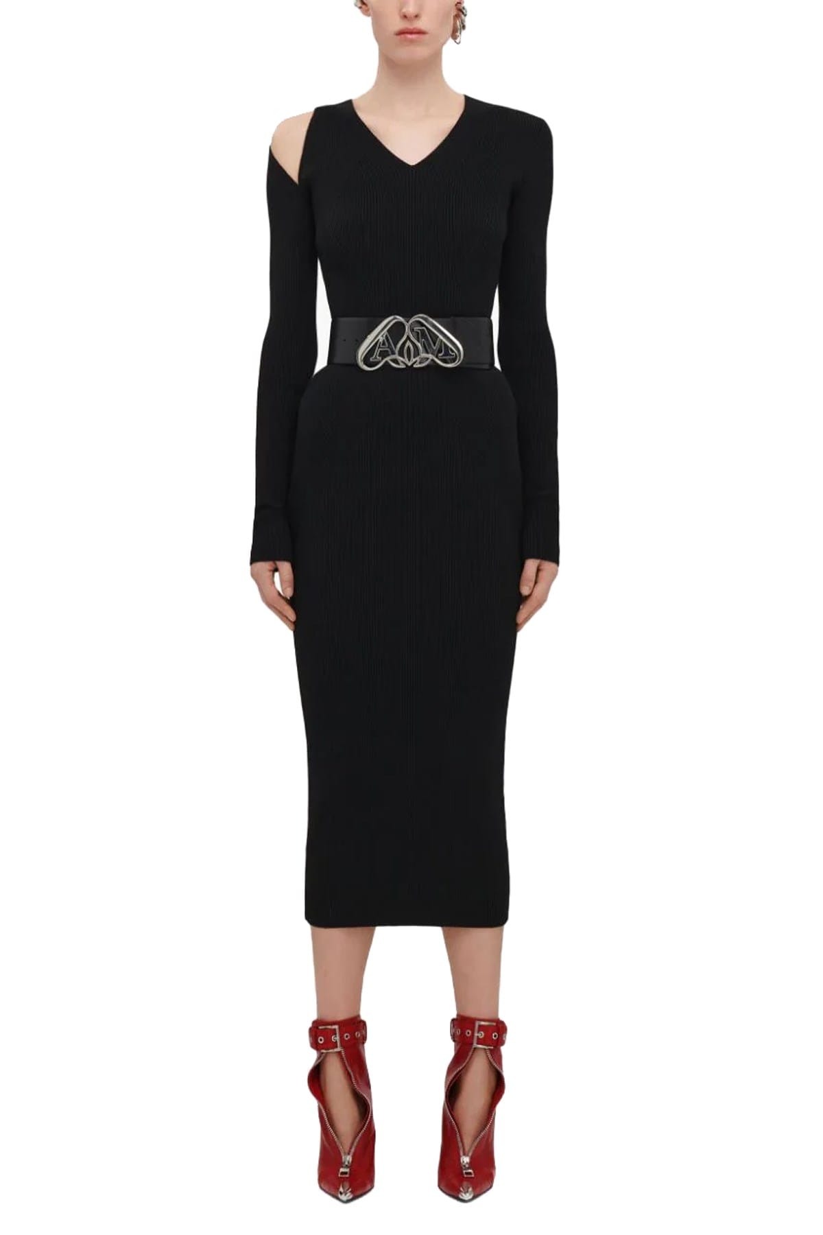 Alexander McQueen Alexander McQueen Cut-Out Shoulder Sweater