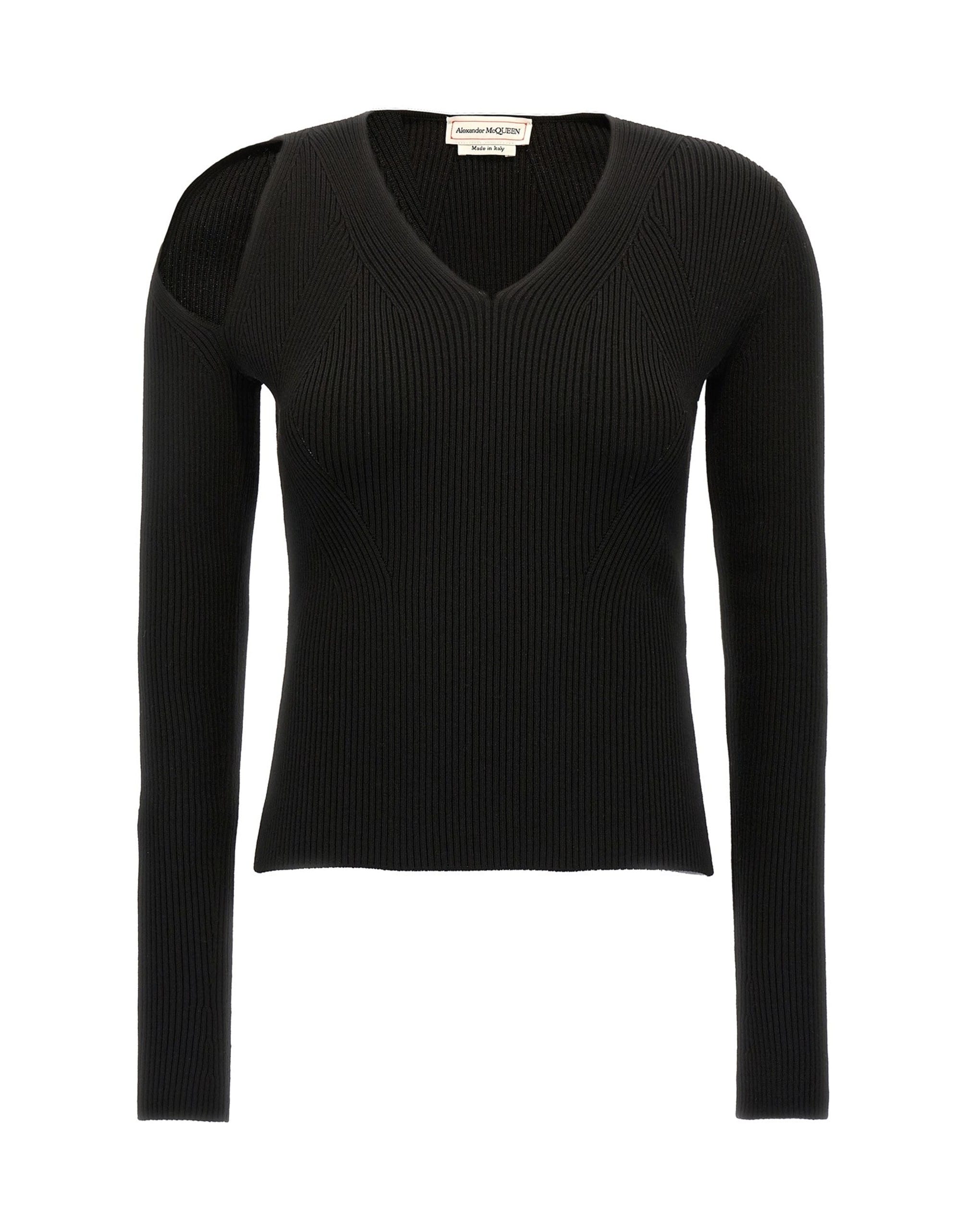 Alexander McQueen Alexander McQueen Cut-Out Shoulder Sweater