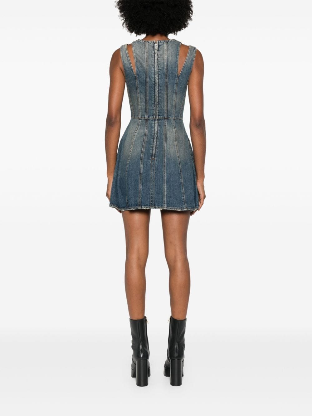 Alexander Mcqueen Denim Mini Dress