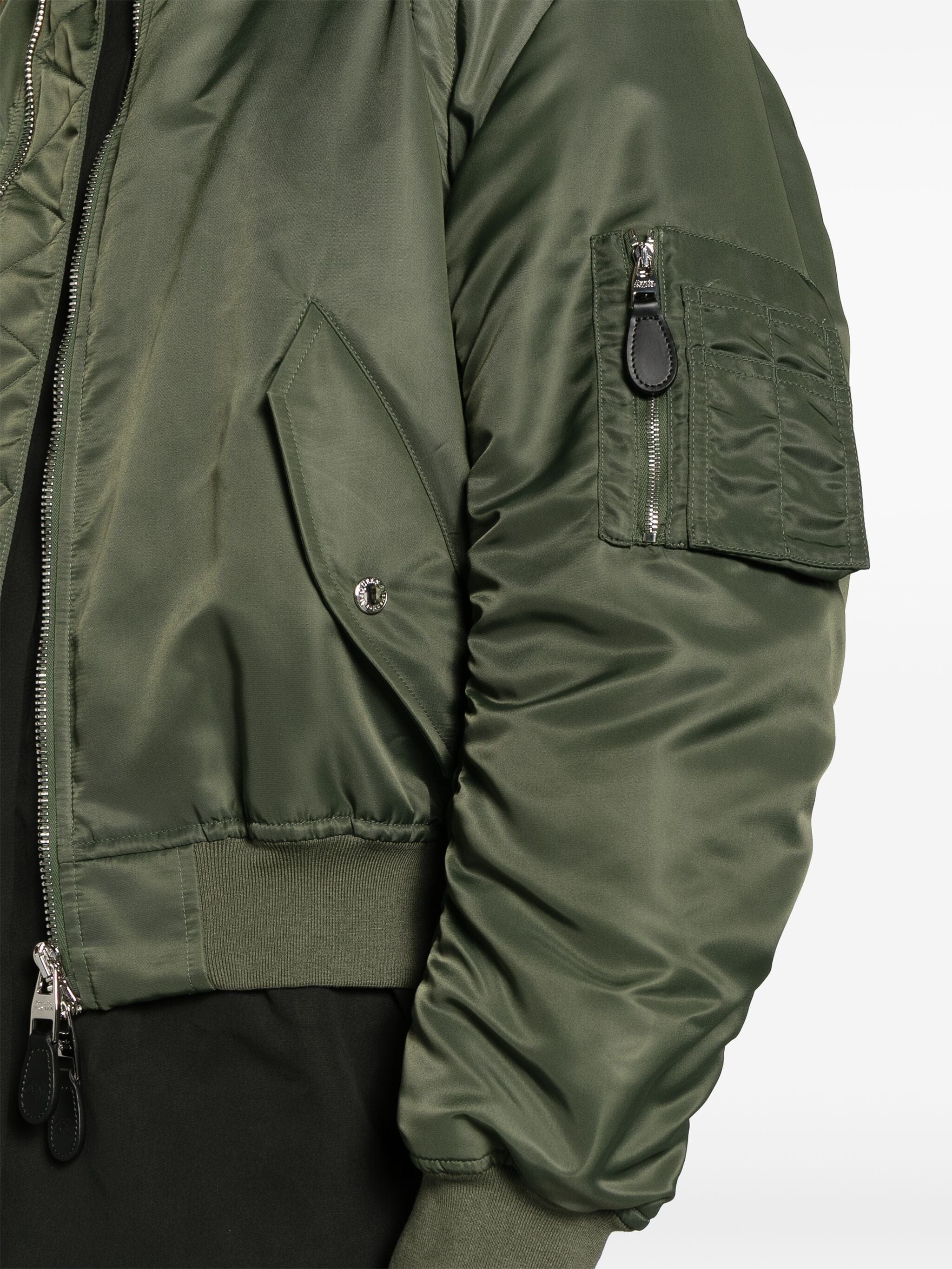 Alexander Mcqueen Detachable-Sleeve Ruched Bomber Jacket