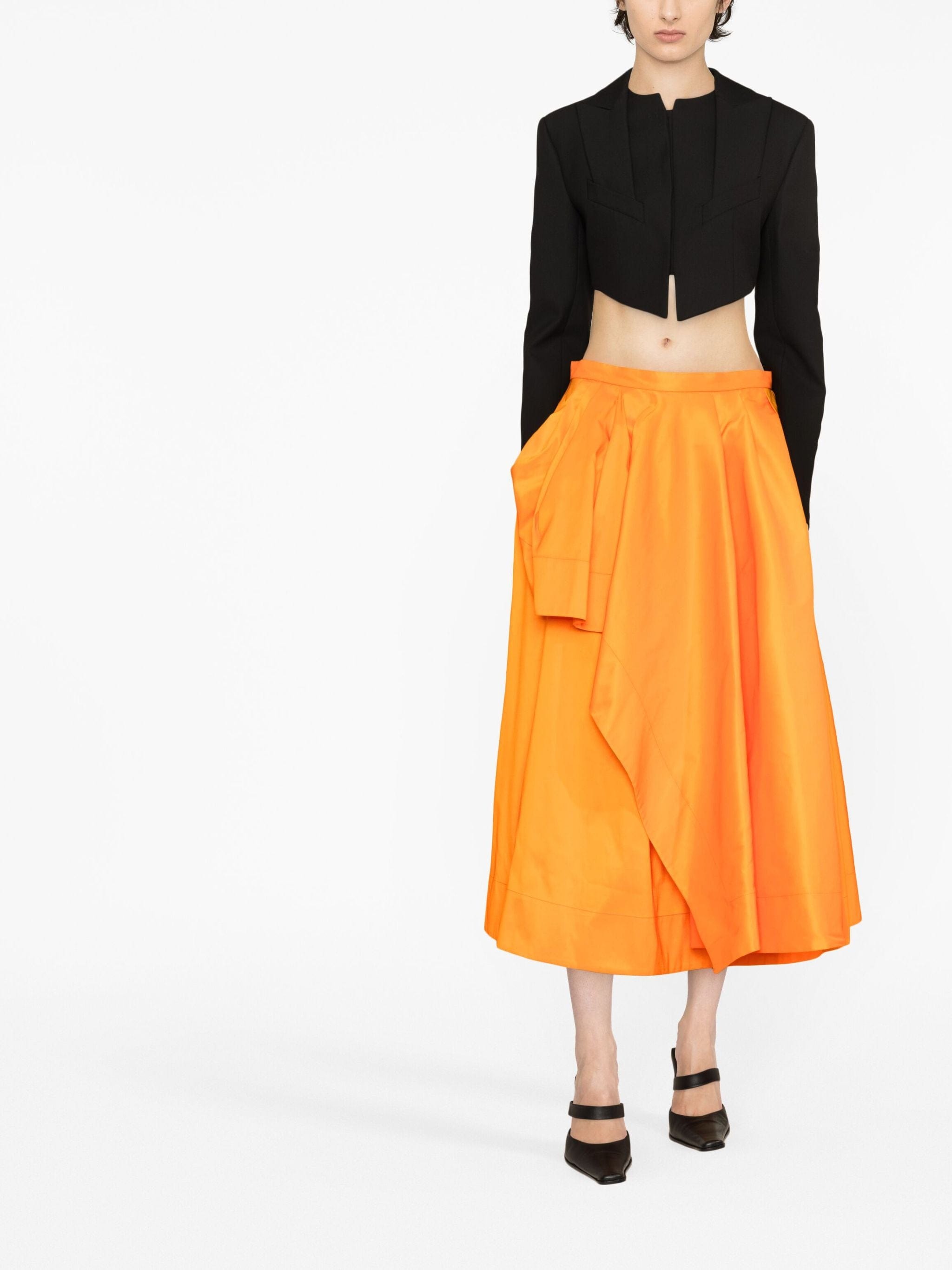 Alexander Mcqueen Draped A-Line Skirt