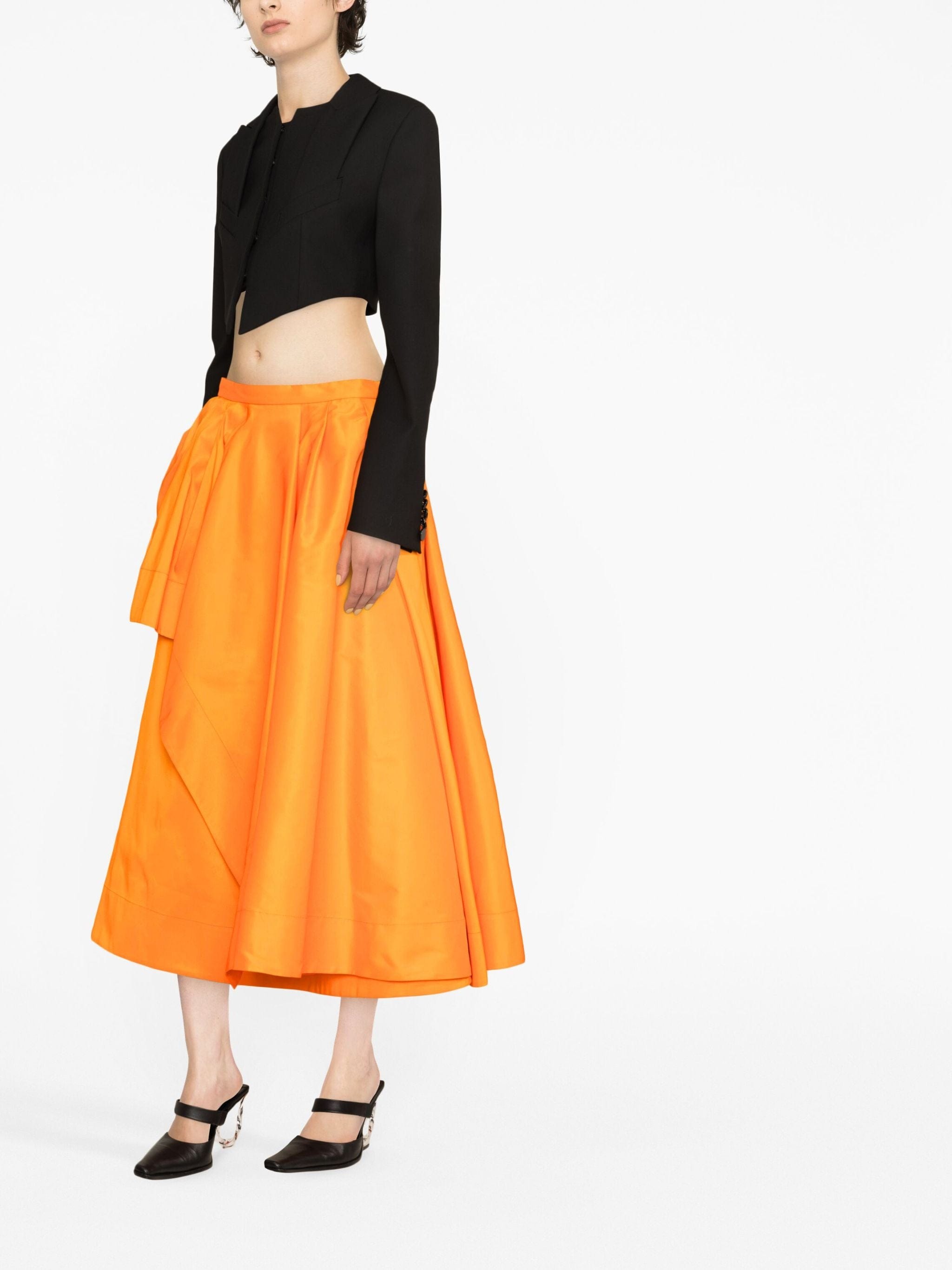 Alexander Mcqueen Draped A-Line Skirt