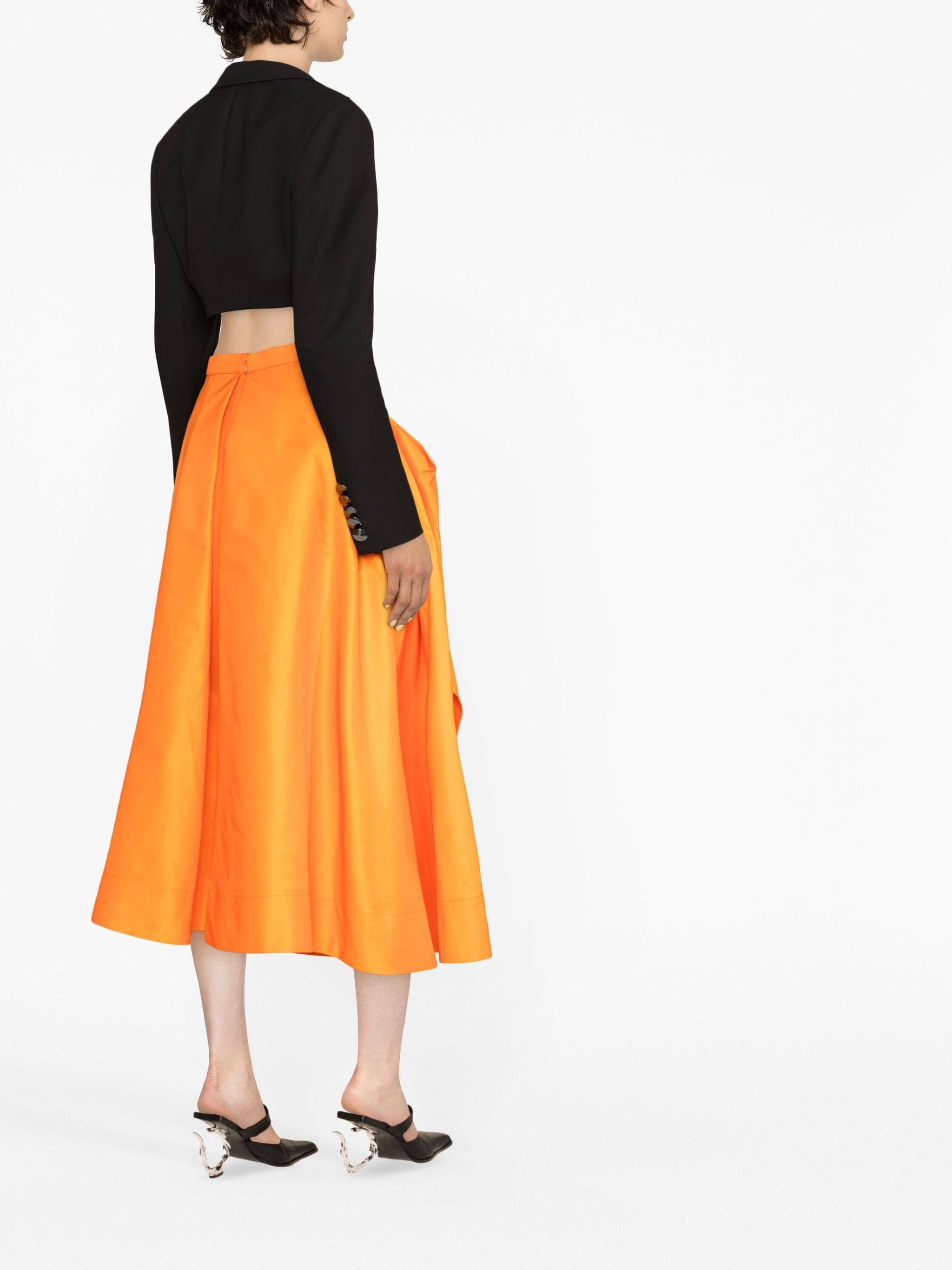 Alexander Mcqueen Draped A-Line Skirt