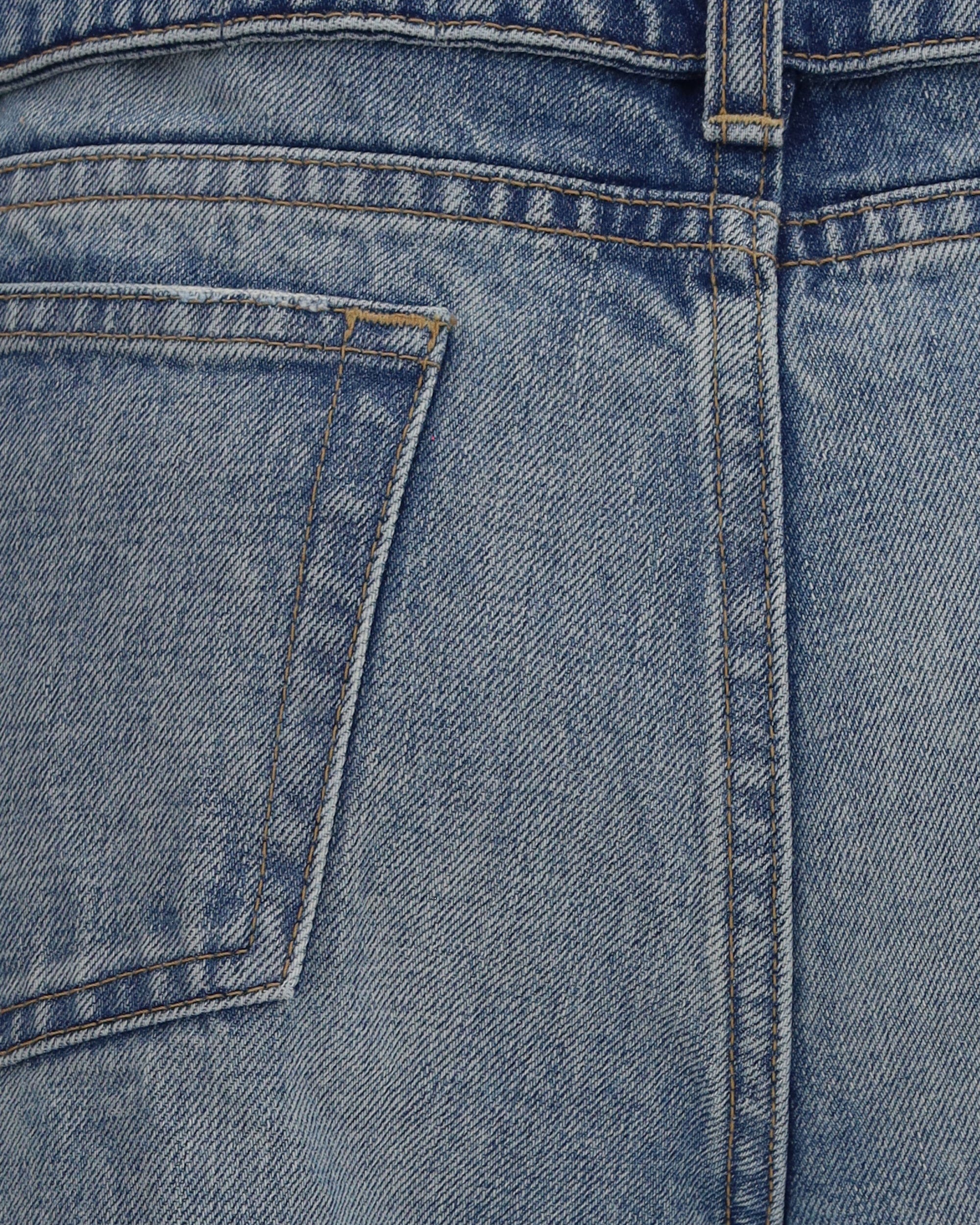 Alexander McQueen Faded Pure Cotton Jeans