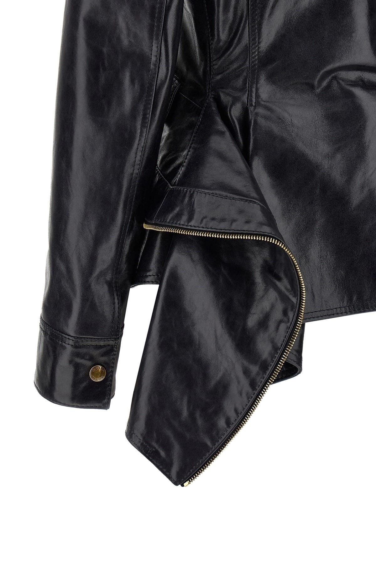 Alexander McQueen Alexander McQueen Flared Leather Jacket