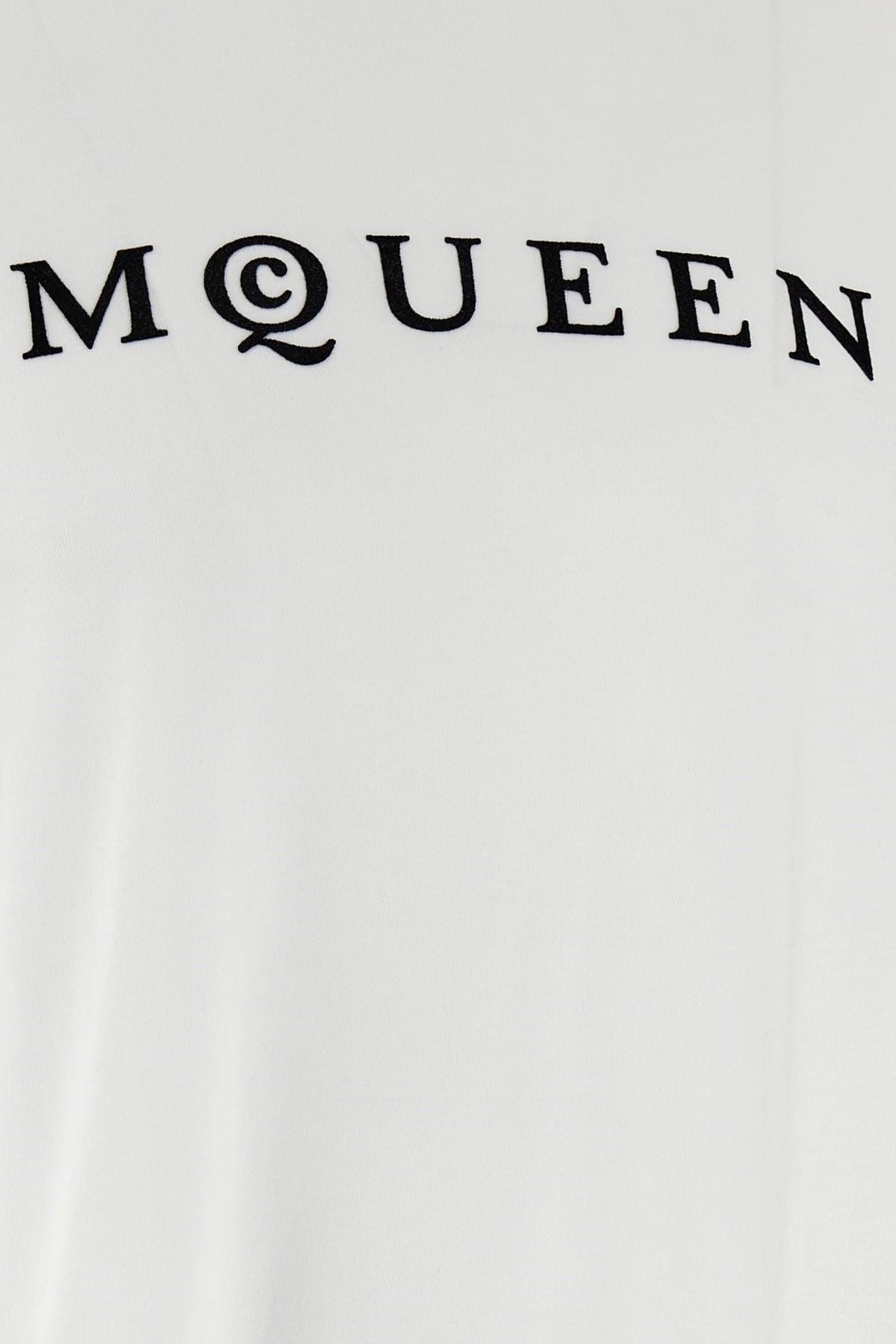 Alexander McQueen Alexander McQueen Flocked Logo T-Shirt