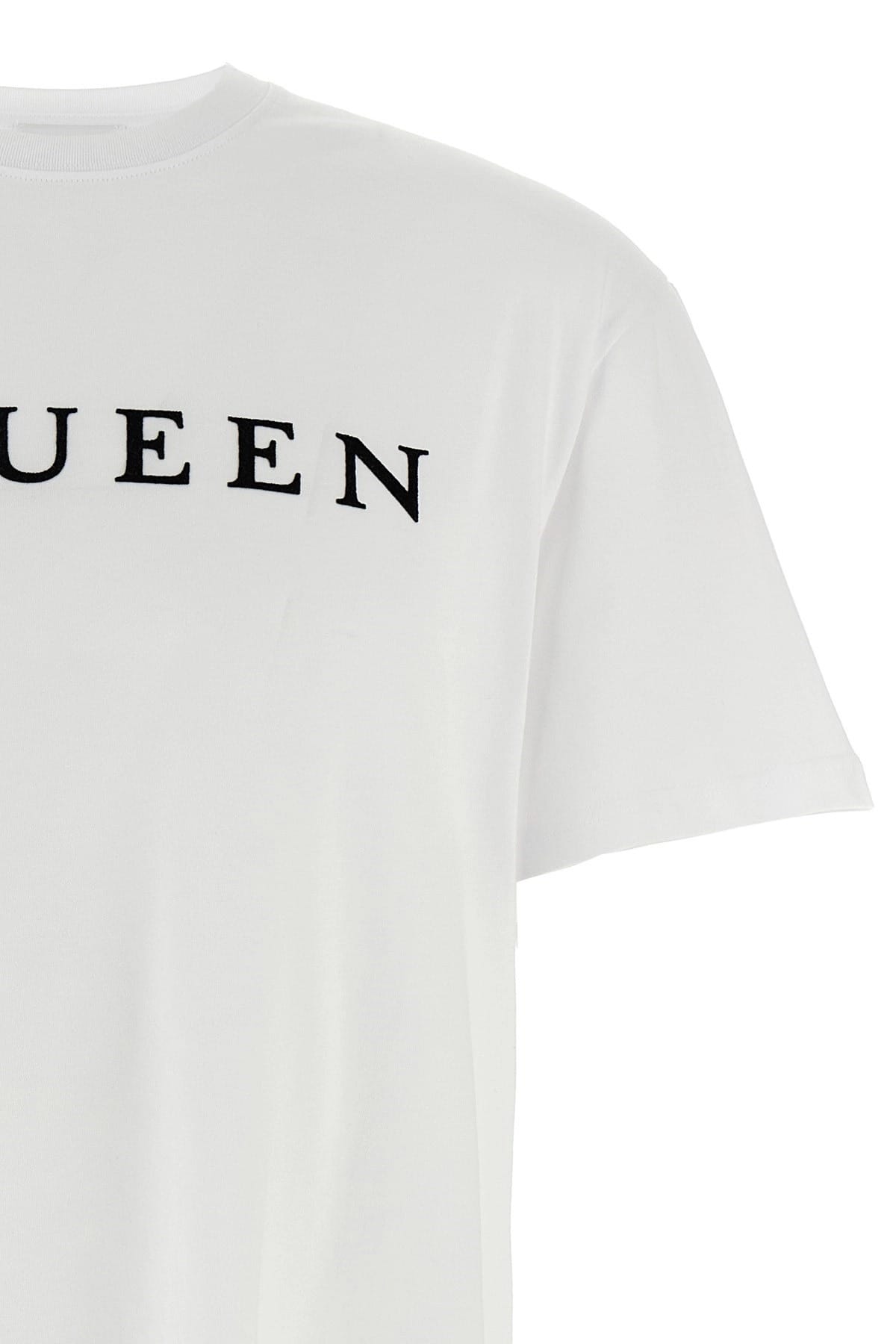 Alexander McQueen Alexander McQueen Flocked Logo T-Shirt