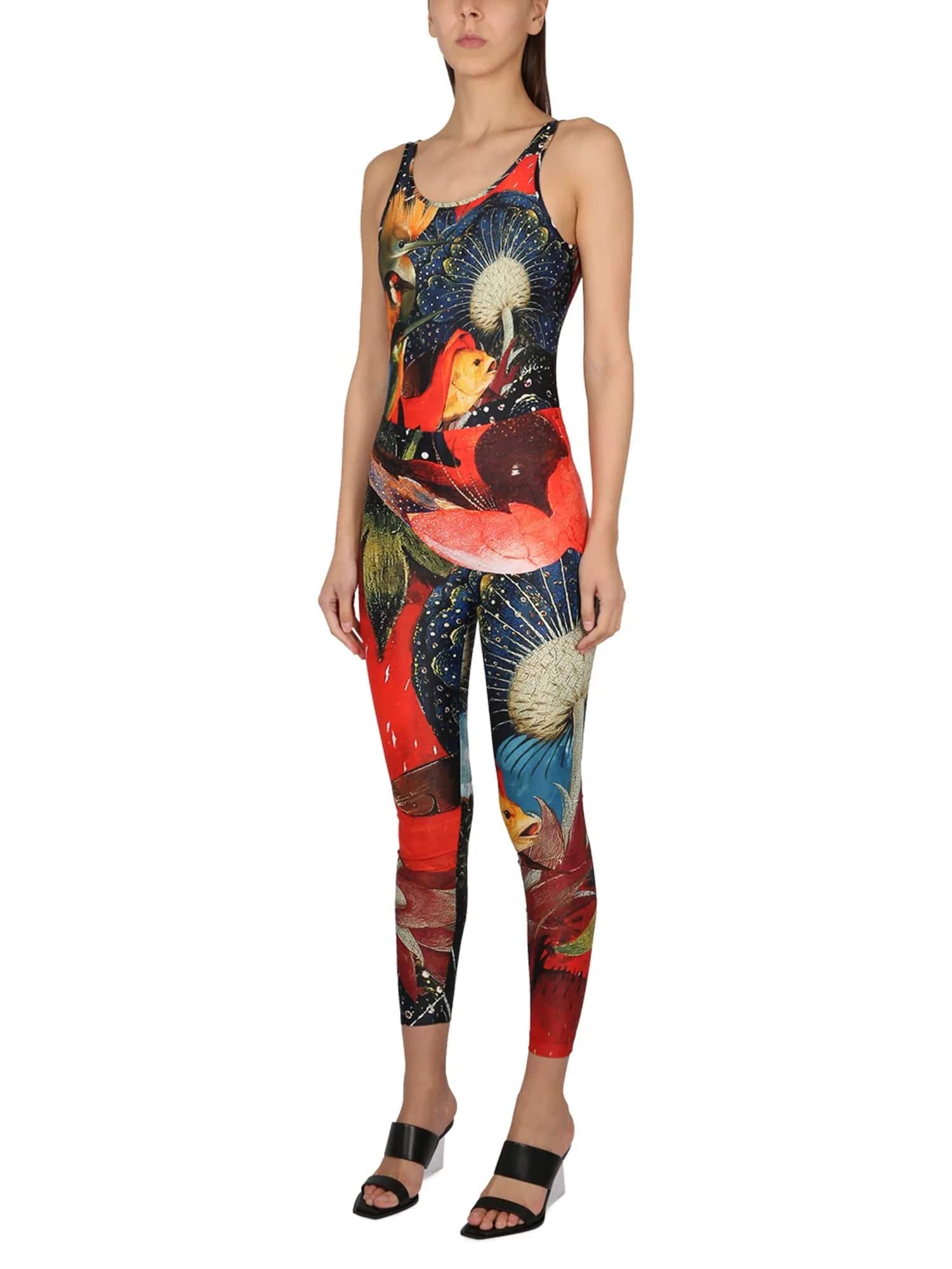 Alexander Mcqueen Graphic-Printed Stretched Bodysuit