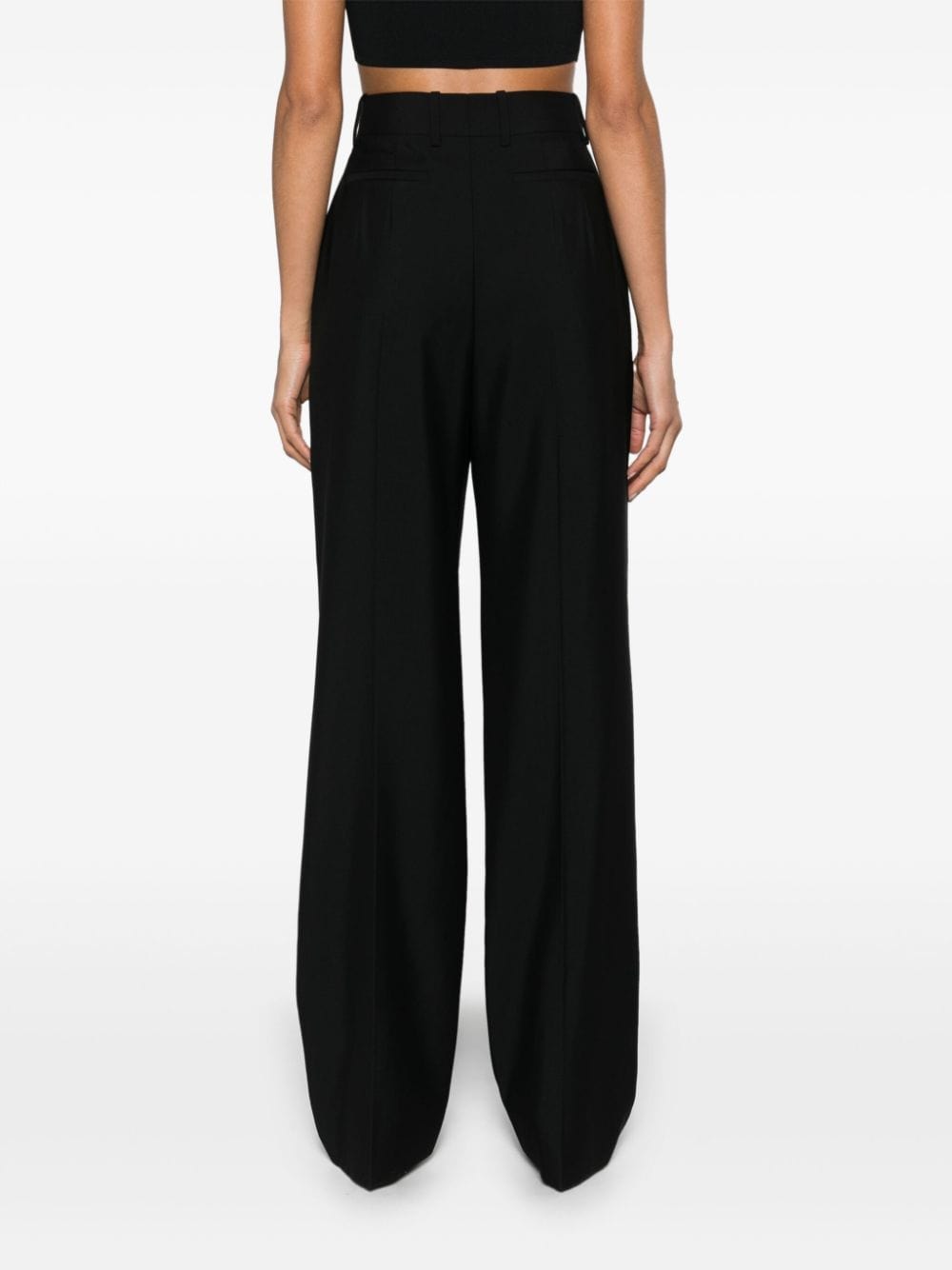 Alexander Mcqueen High-Waisted Tailored Wool Trousers