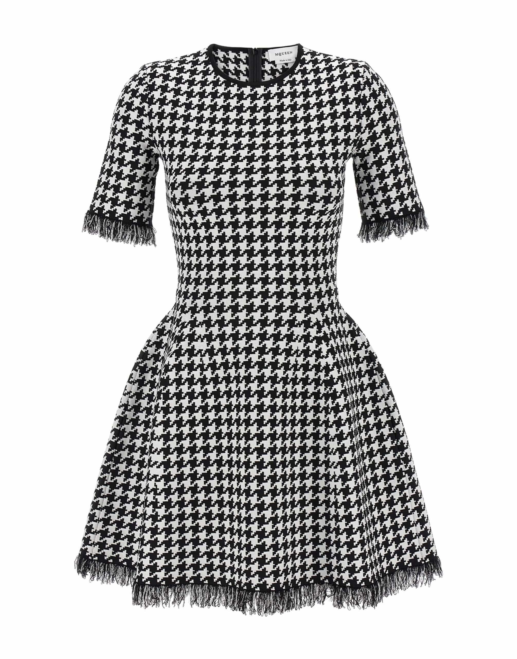 Alexander McQueen Alexander McQueen Houndstooth Mini Dress