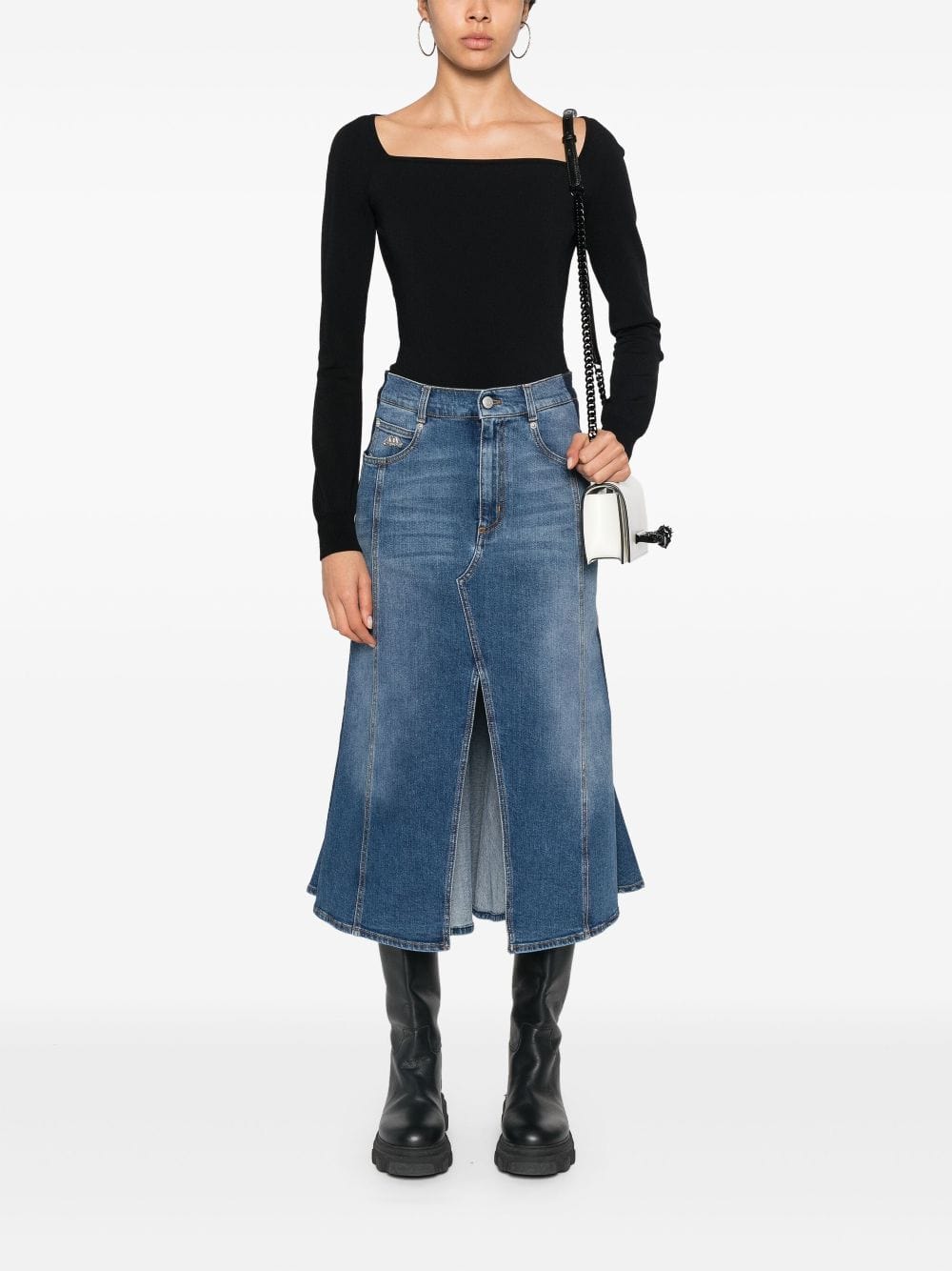 Alexander Mcqueen Kickback Midi Skirt