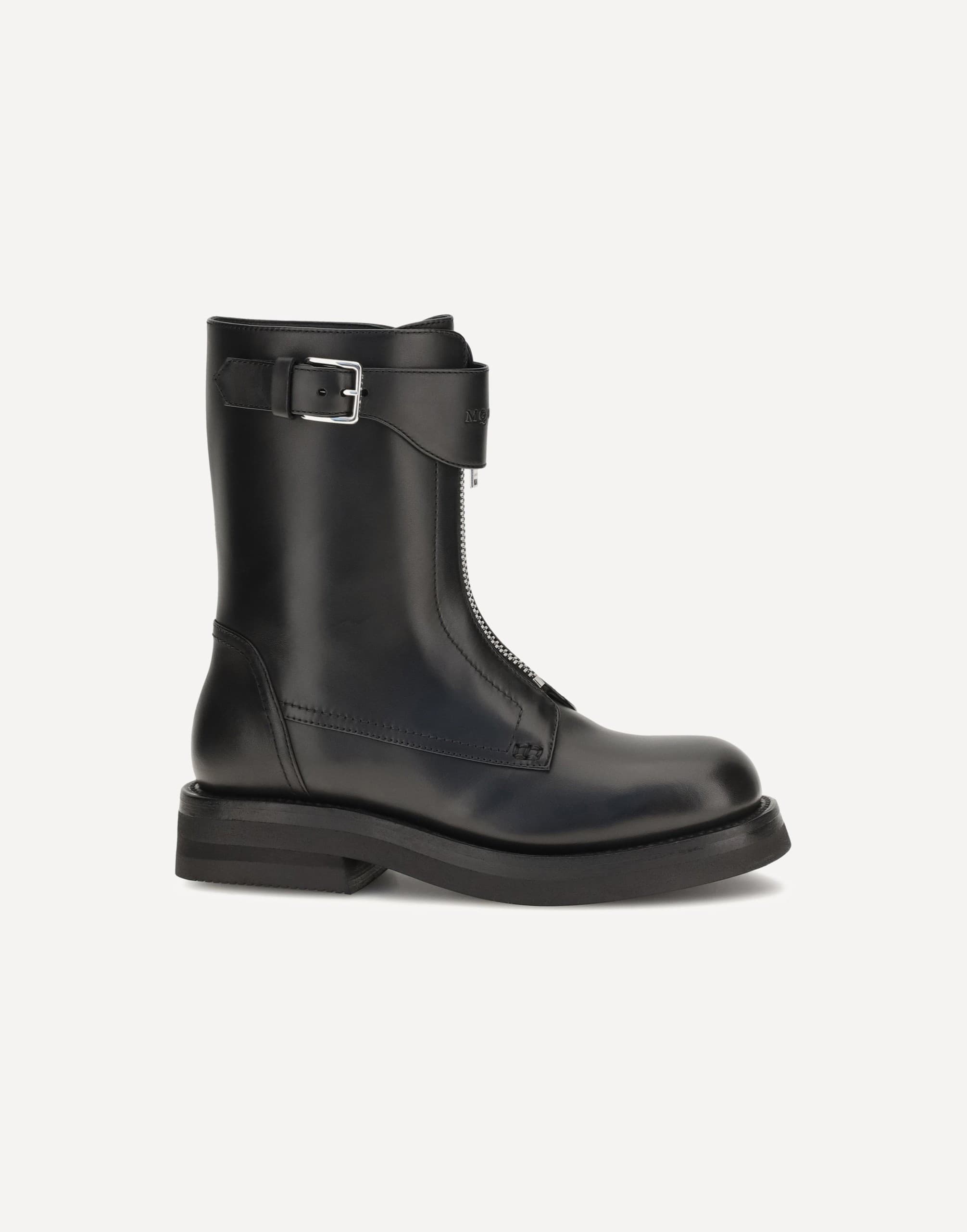 Alexander McQueen Leather Boots Ankle