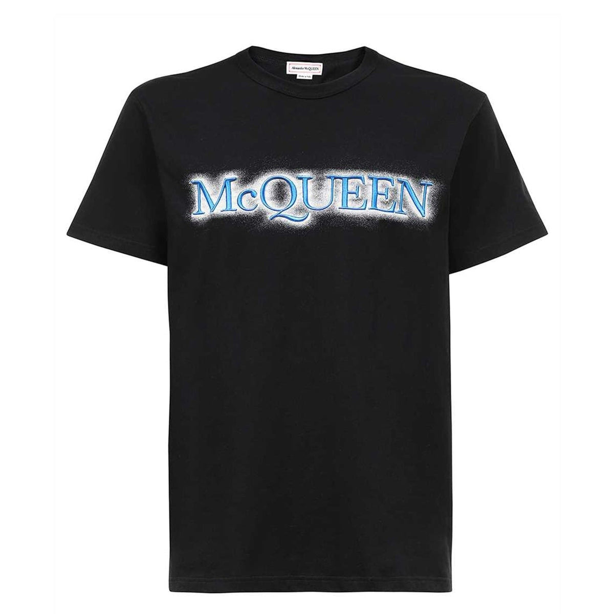 Alexander McQueen ロゴ付きクルーネックコットンTシャツ | Sendegaro JP
