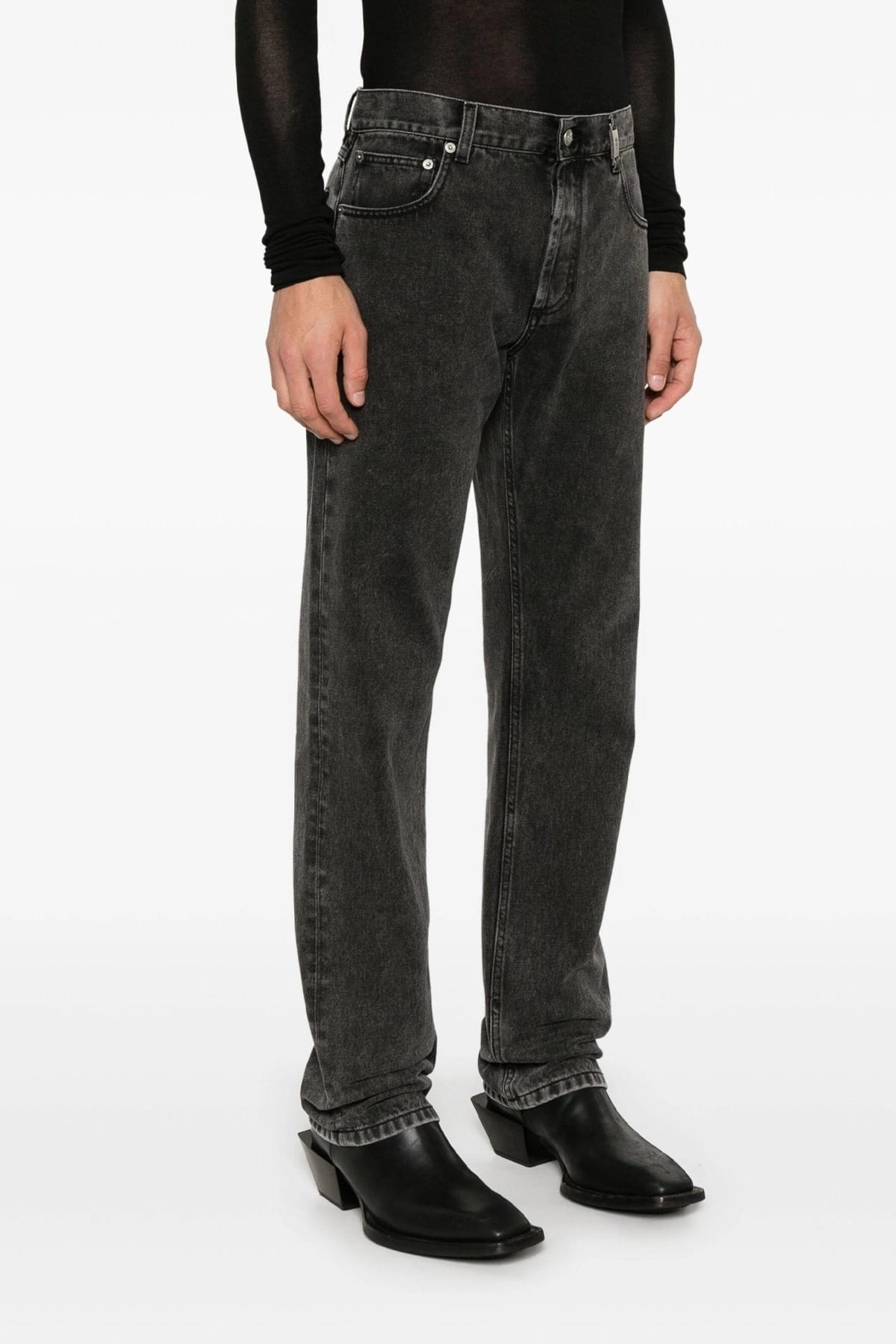 Alexander McQueen Alexander McQueen Metal Plate Jeans