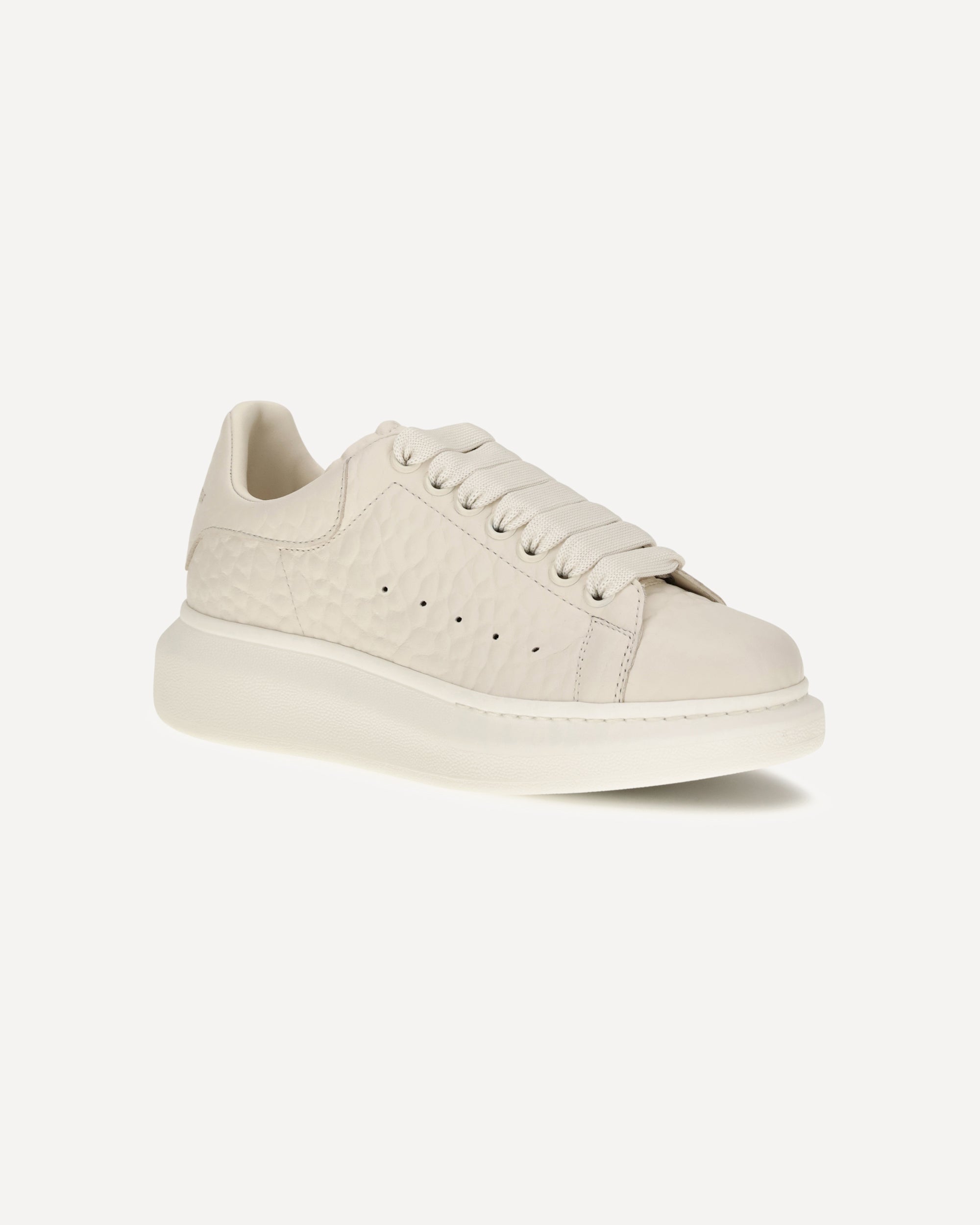 Alexander McQueen Oversized Pebbled Leather Sneakers