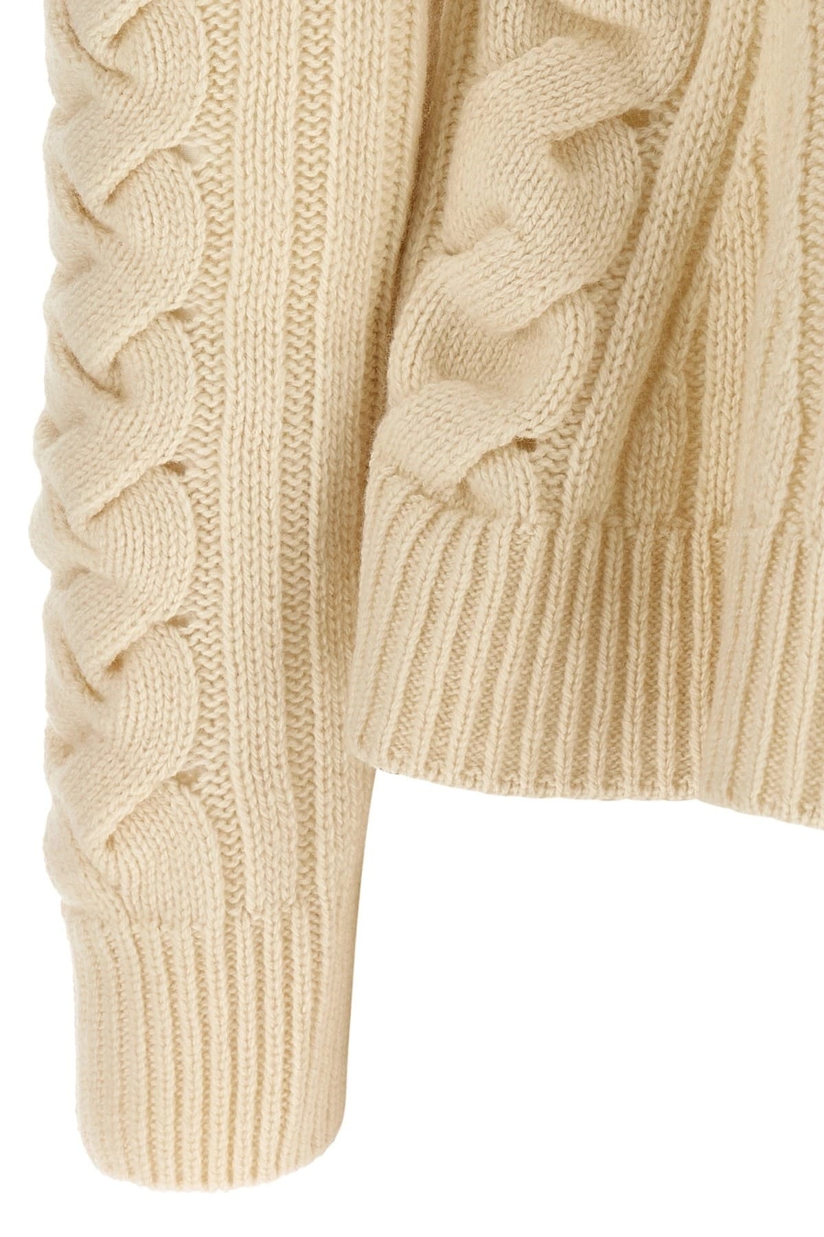 Alexander McQueen Alexander McQueen Peplum Cable Sweater