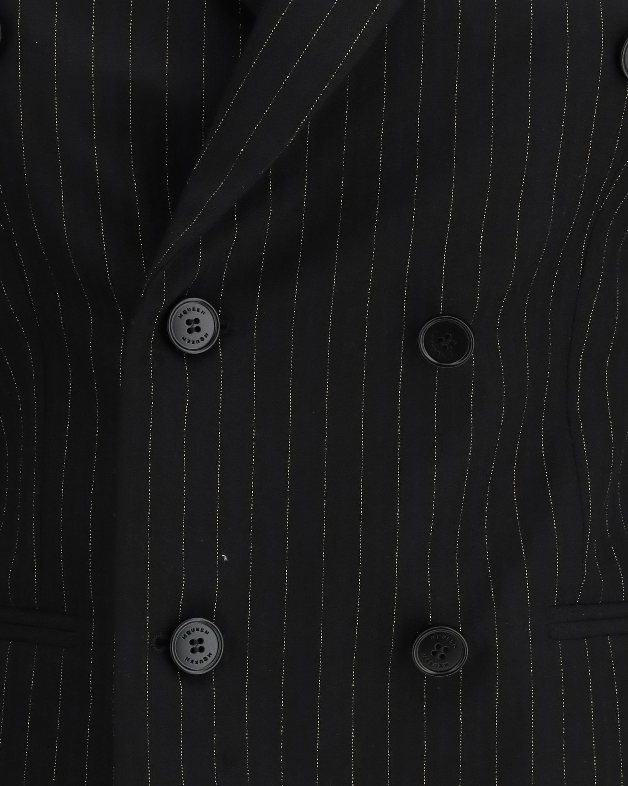 Alexander McQueen Pinstriped Double-Breasted Jacket