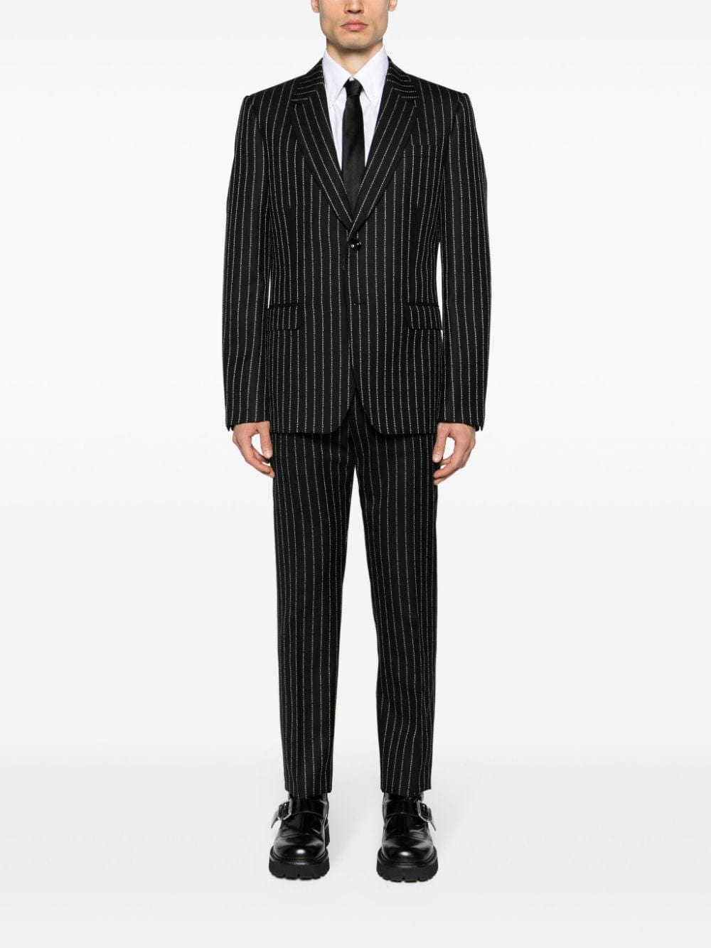 Alexander Mcqueen Pinstriped Single-Breasted Blazer