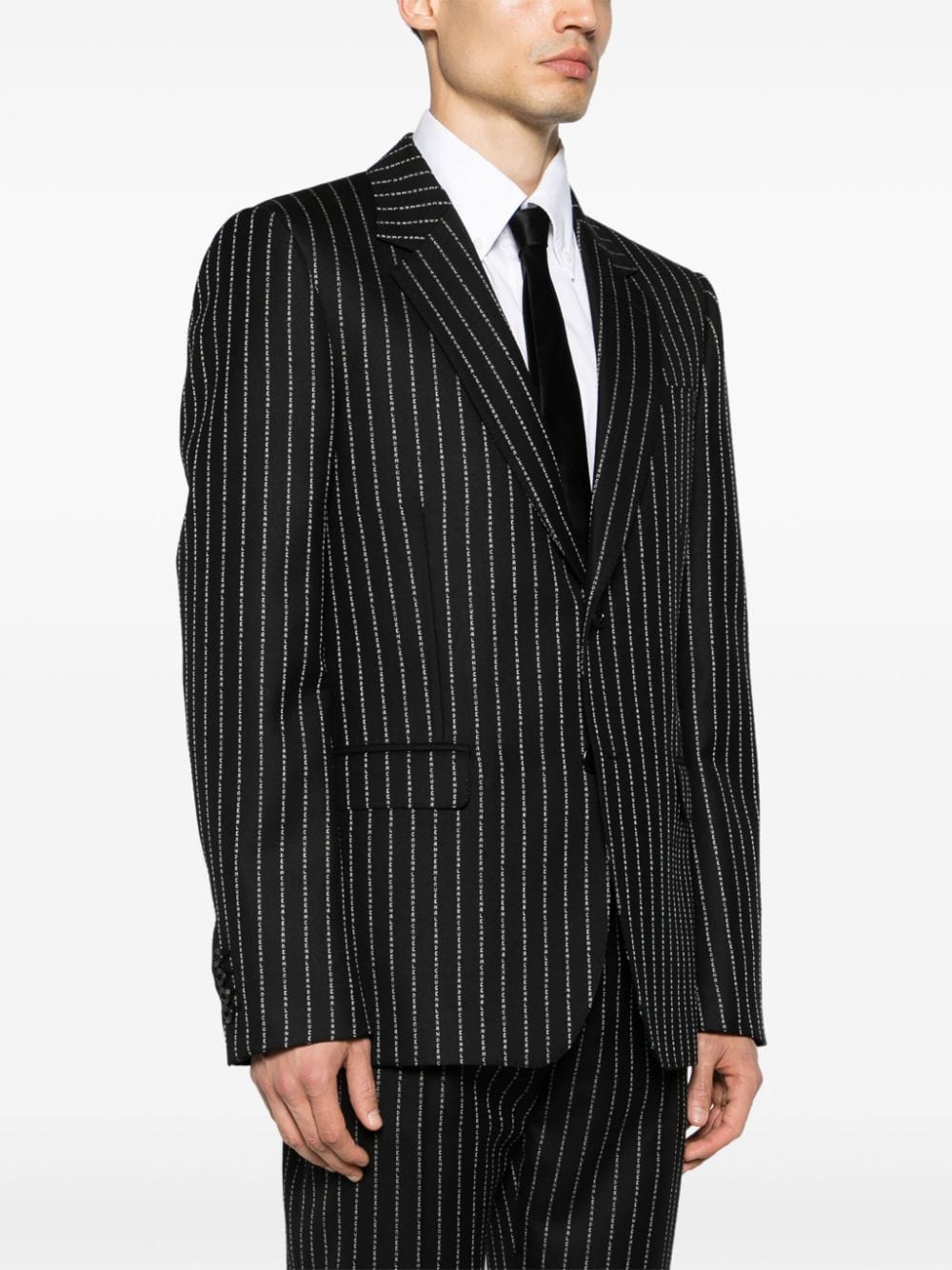 Alexander Mcqueen Pinstriped Single-Breasted Blazer