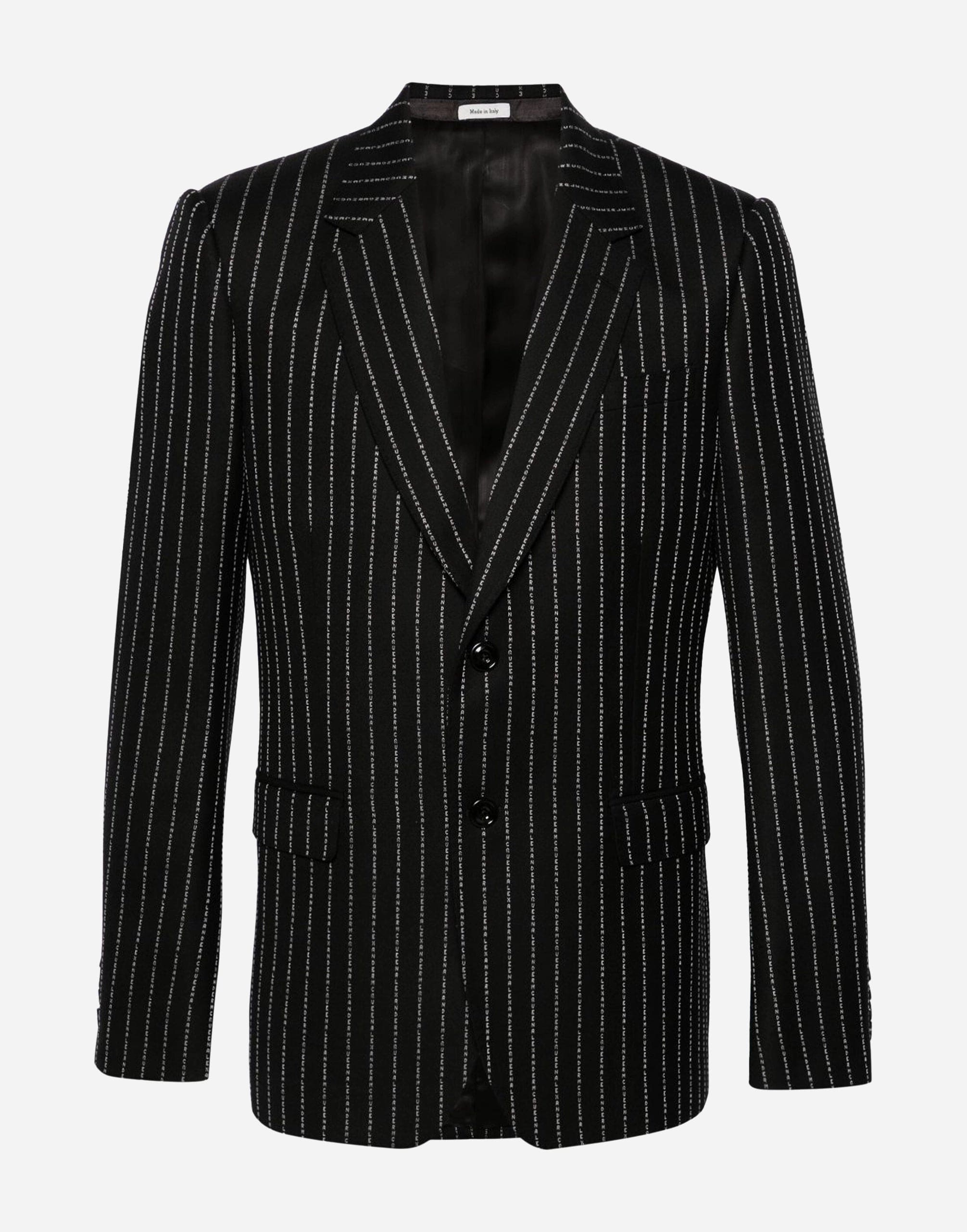 Alexander Mcqueen Pinstriped Single-Breasted Blazer