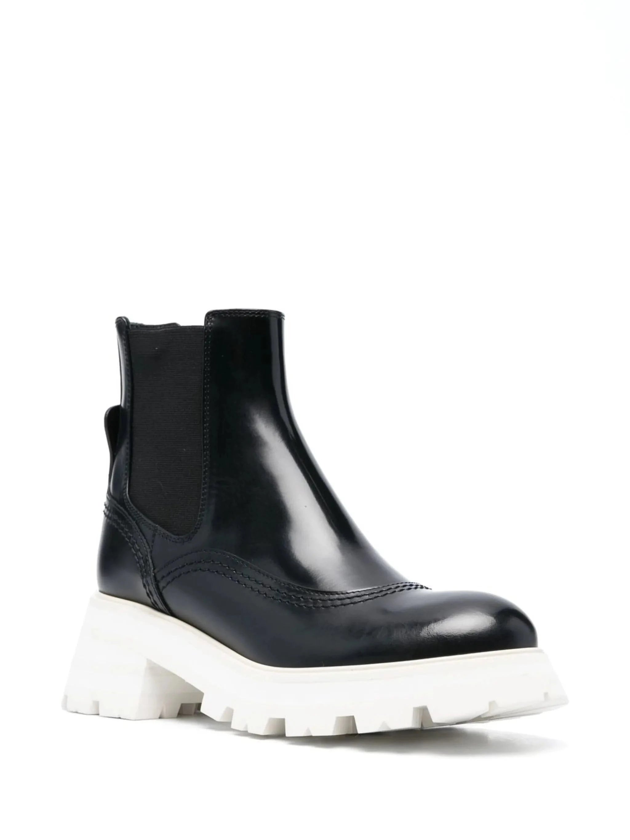 Alexander McQueen Rave Leather Chelsea Boots Sendegaro CN
