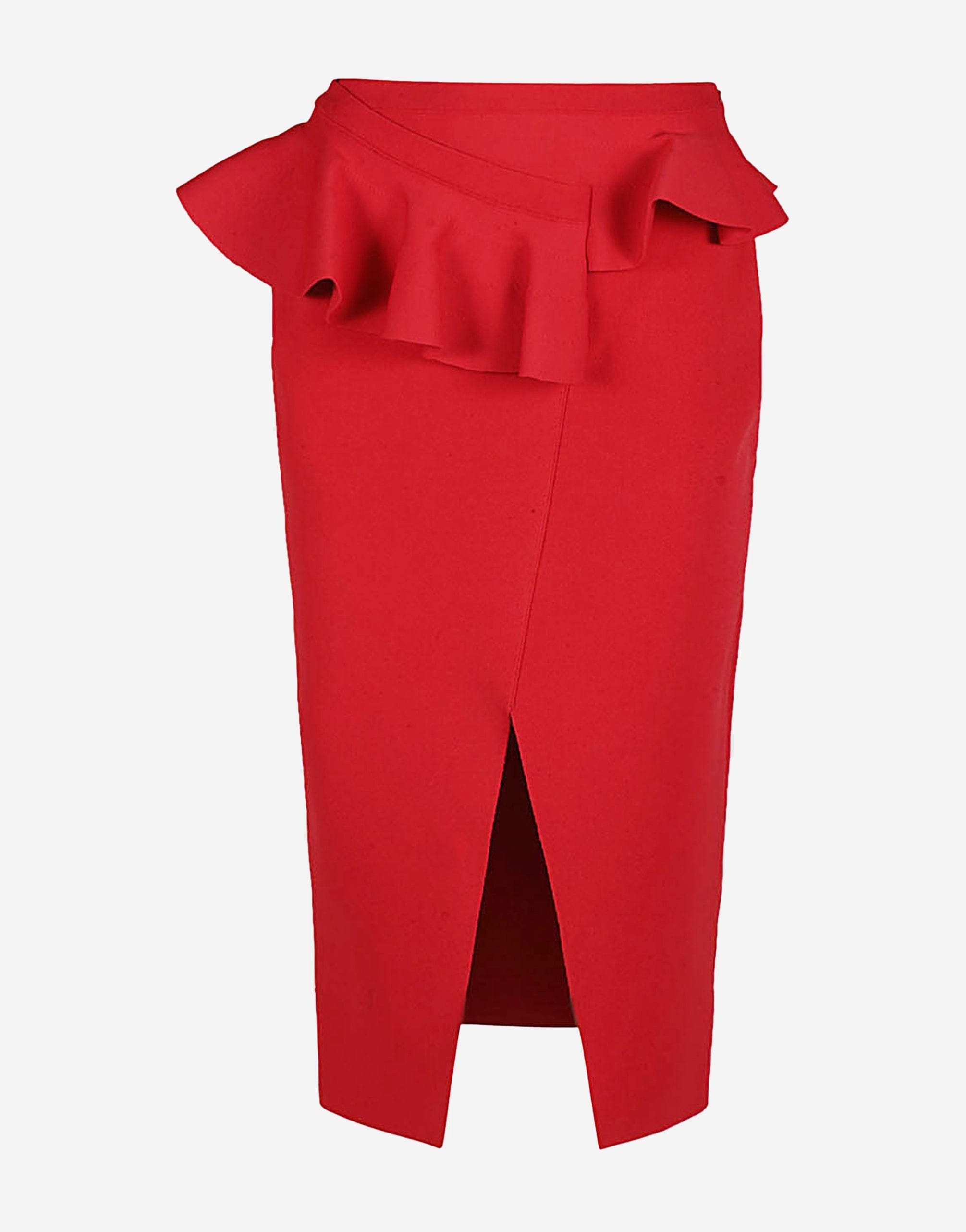 Alexander Mcqueen Ruffle-Detail High-Waisted Skirt