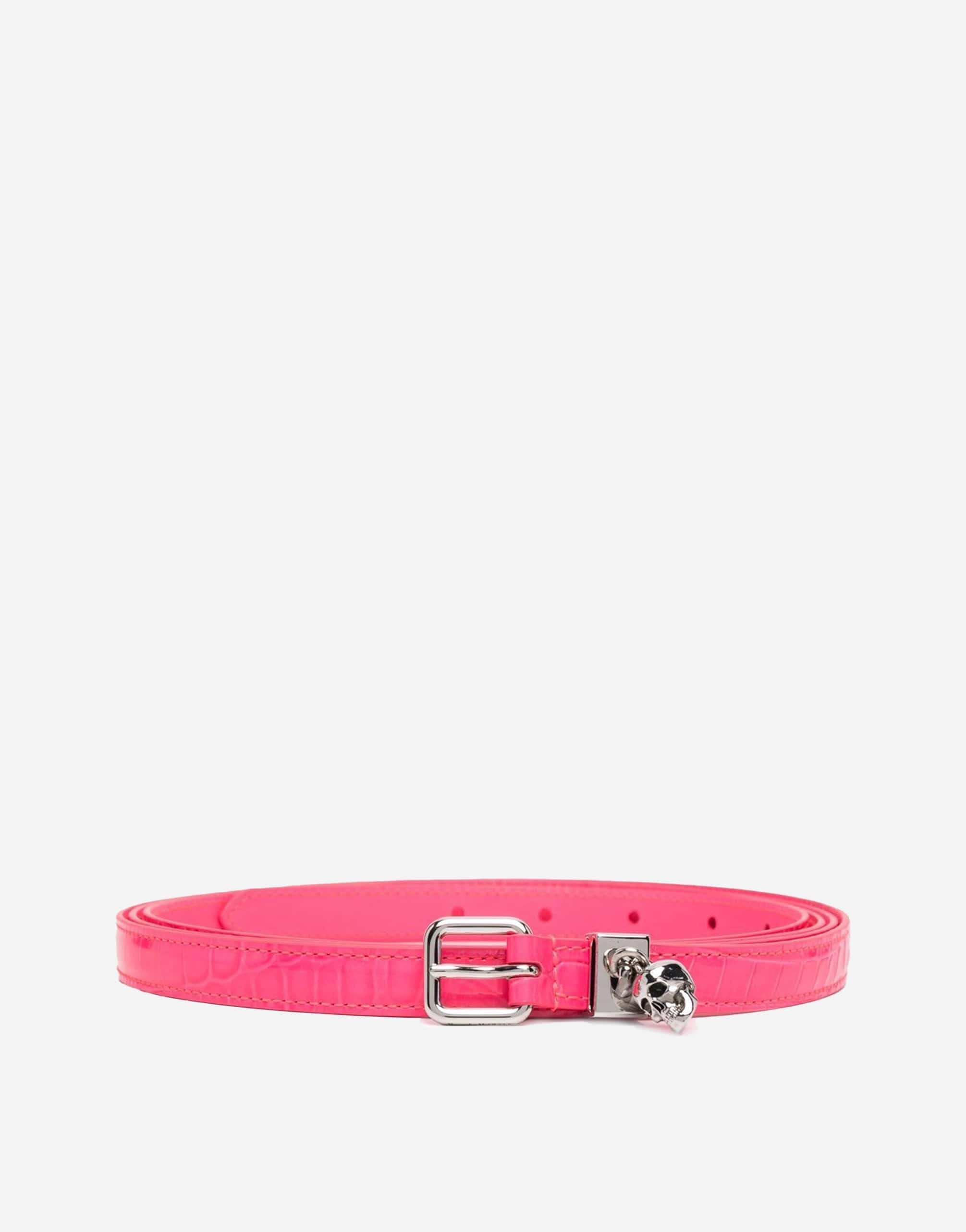 Alexander Mcqueen Skull Charm Buckle Belt