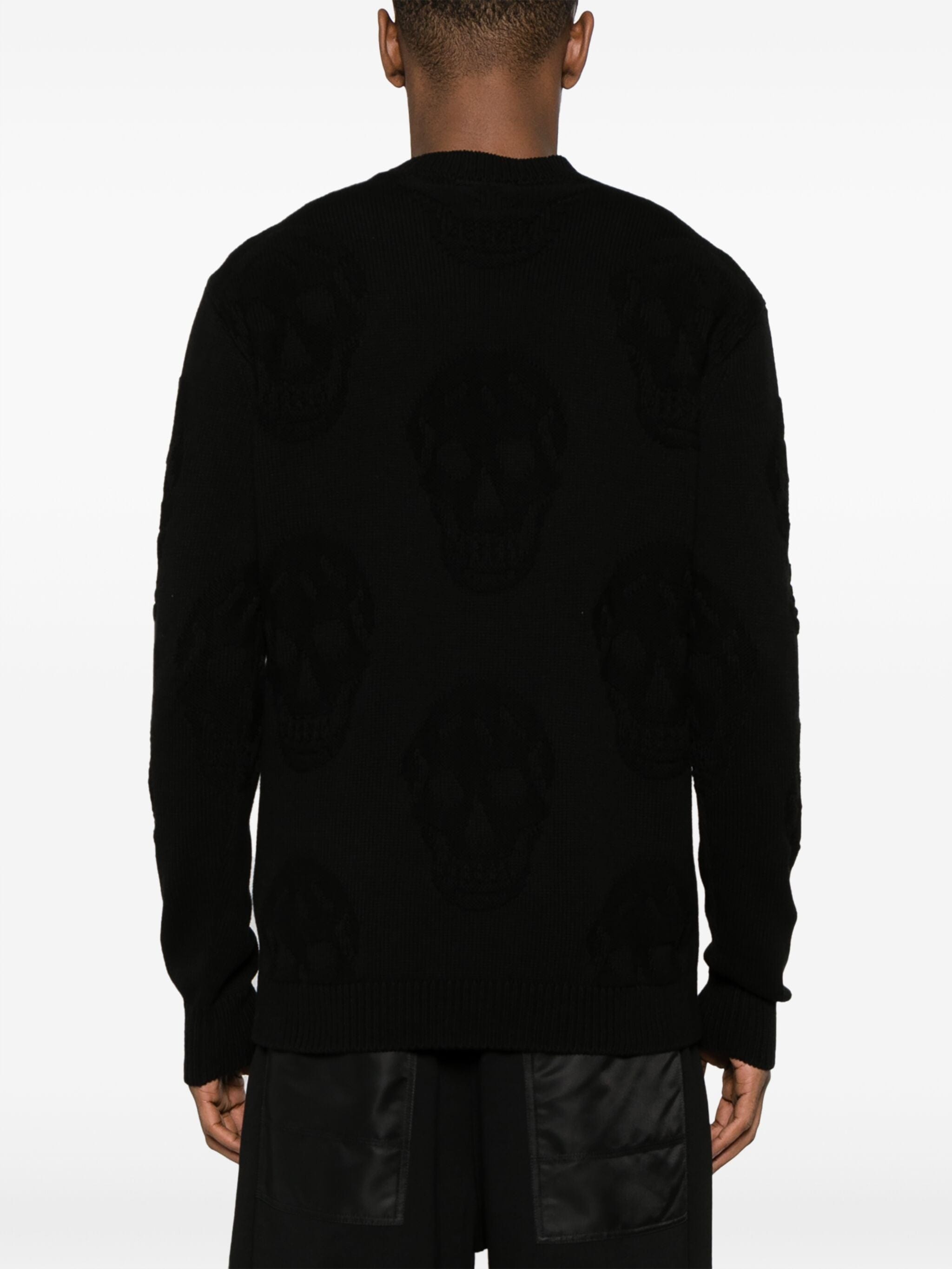 Alexander Mcqueen Skull-Jacquard Cotton Sweater