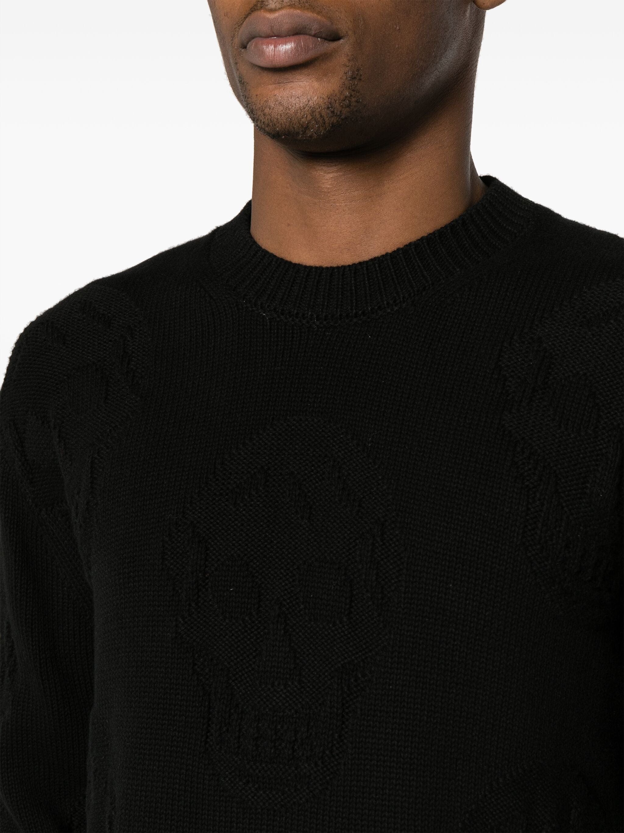 Alexander Mcqueen Skull-Jacquard Cotton Sweater