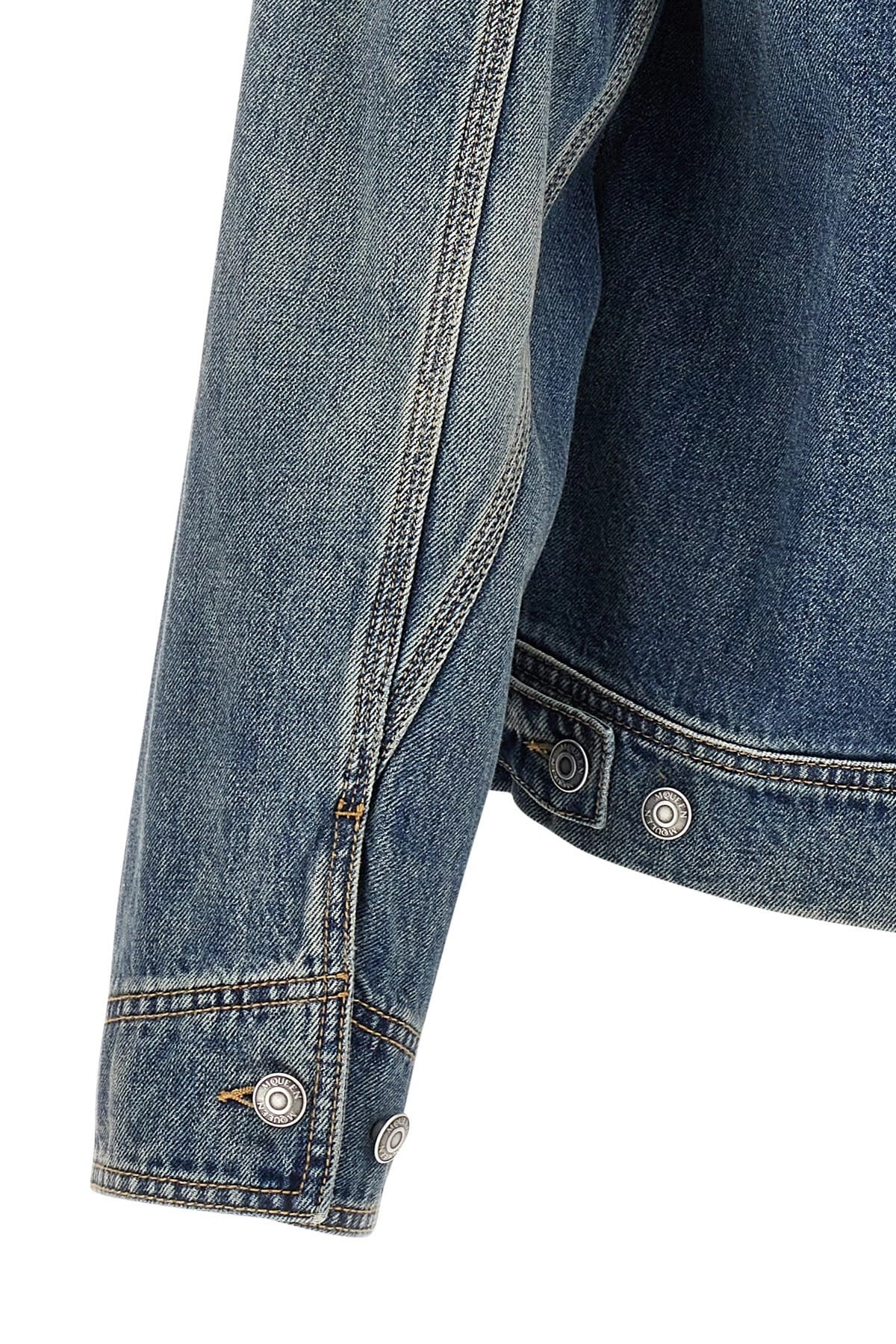 Alexander McQueen Alexander McQueen Suede Denim Jacket