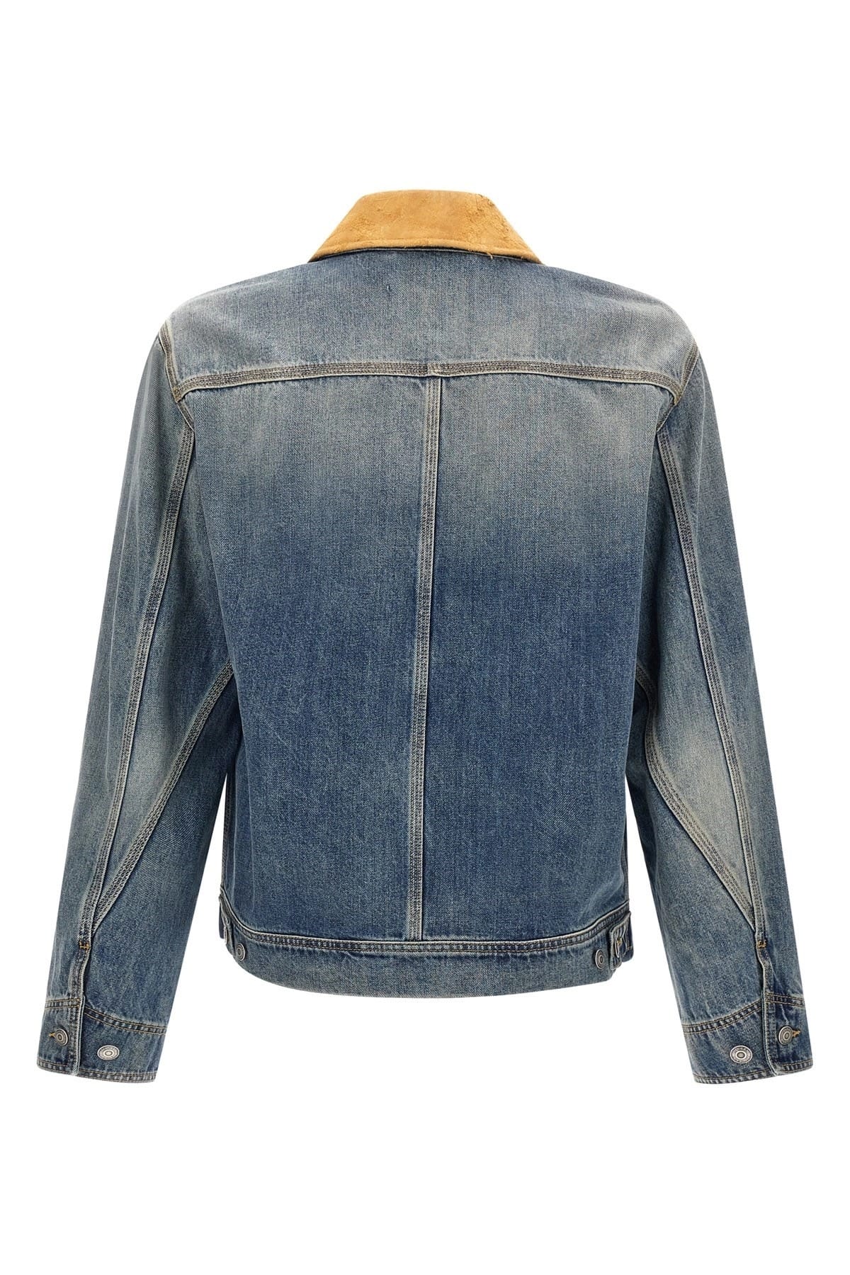Alexander McQueen Alexander McQueen Suede Denim Jacket