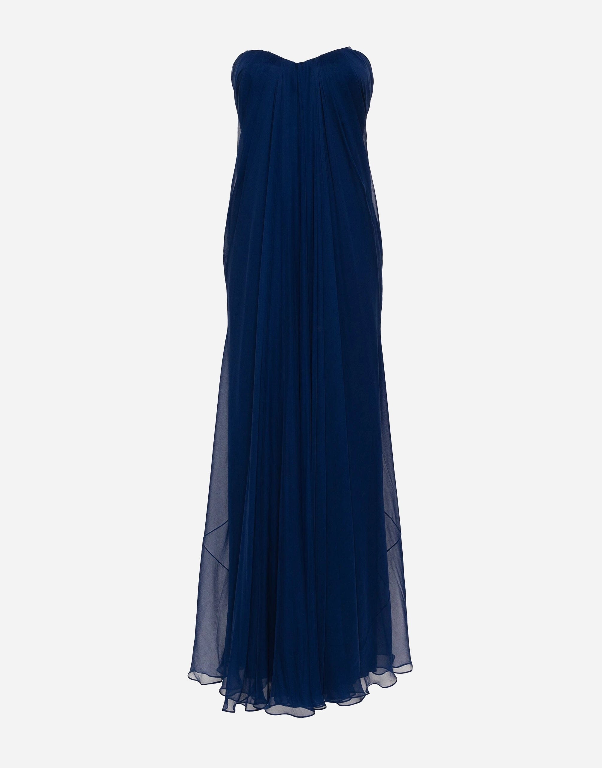 Alexander Mcqueen Sweetheart-Neck Silk Gown